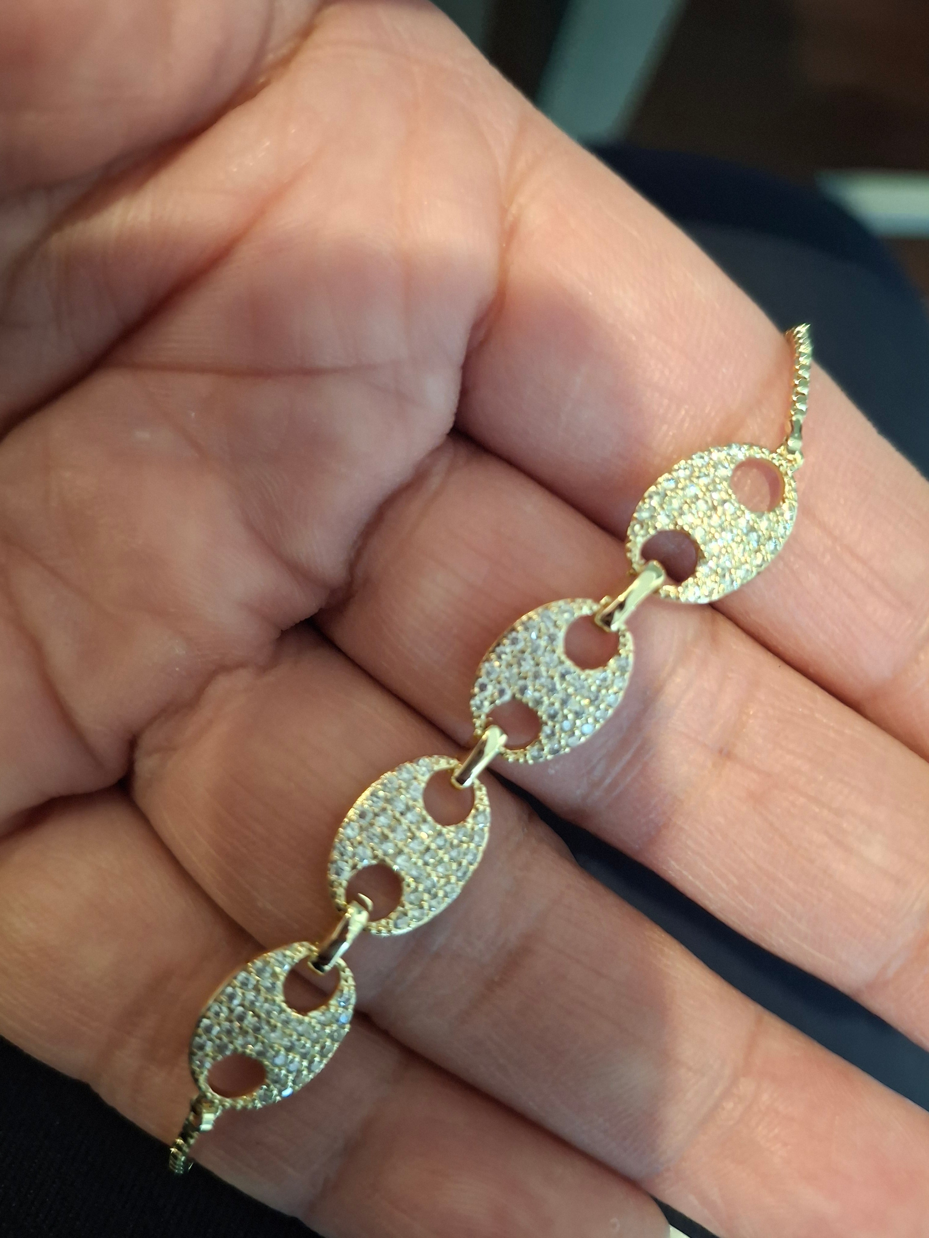 diamond-bean-adjustable-bracelet