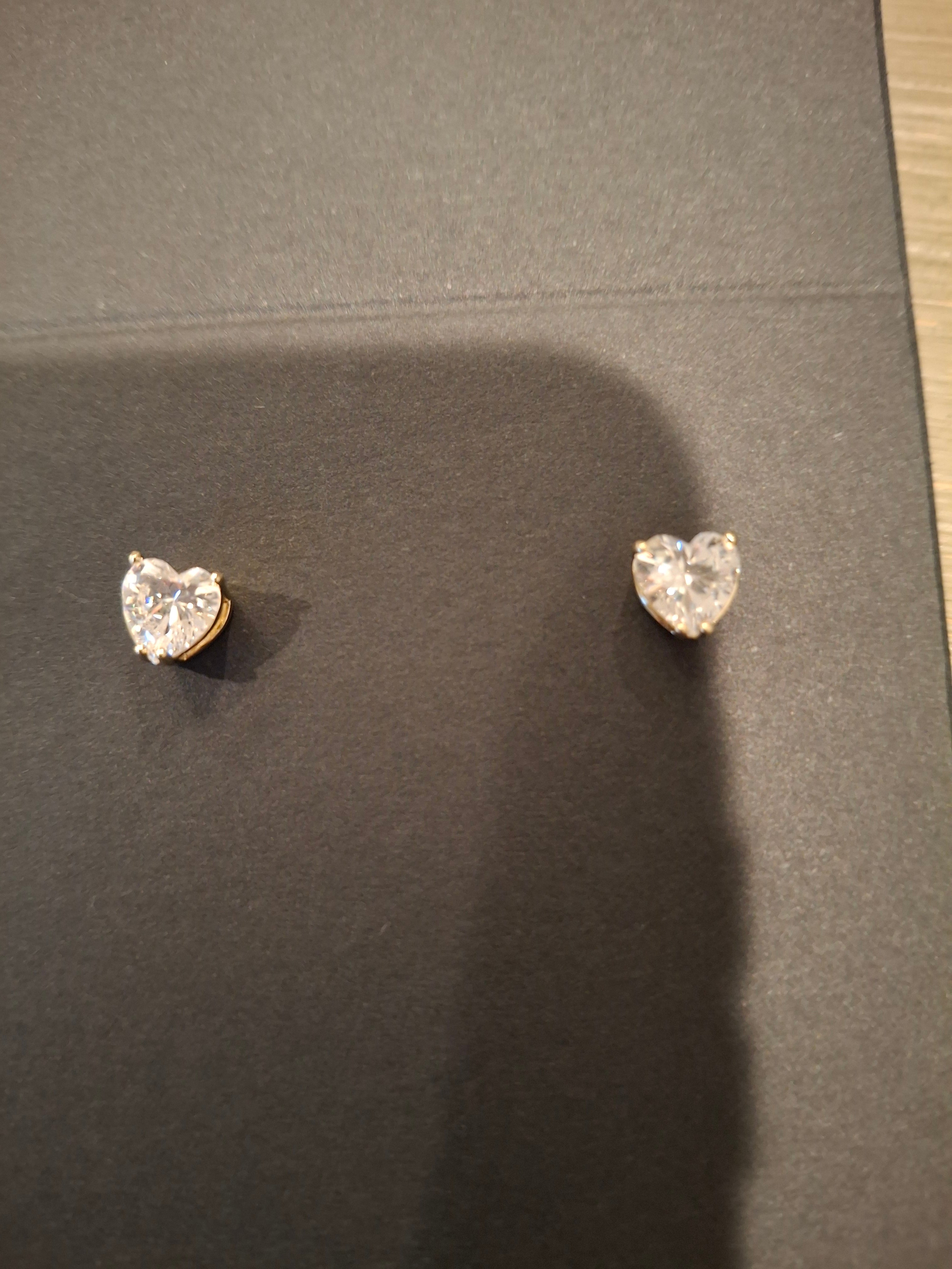 Little heart stud earrings
