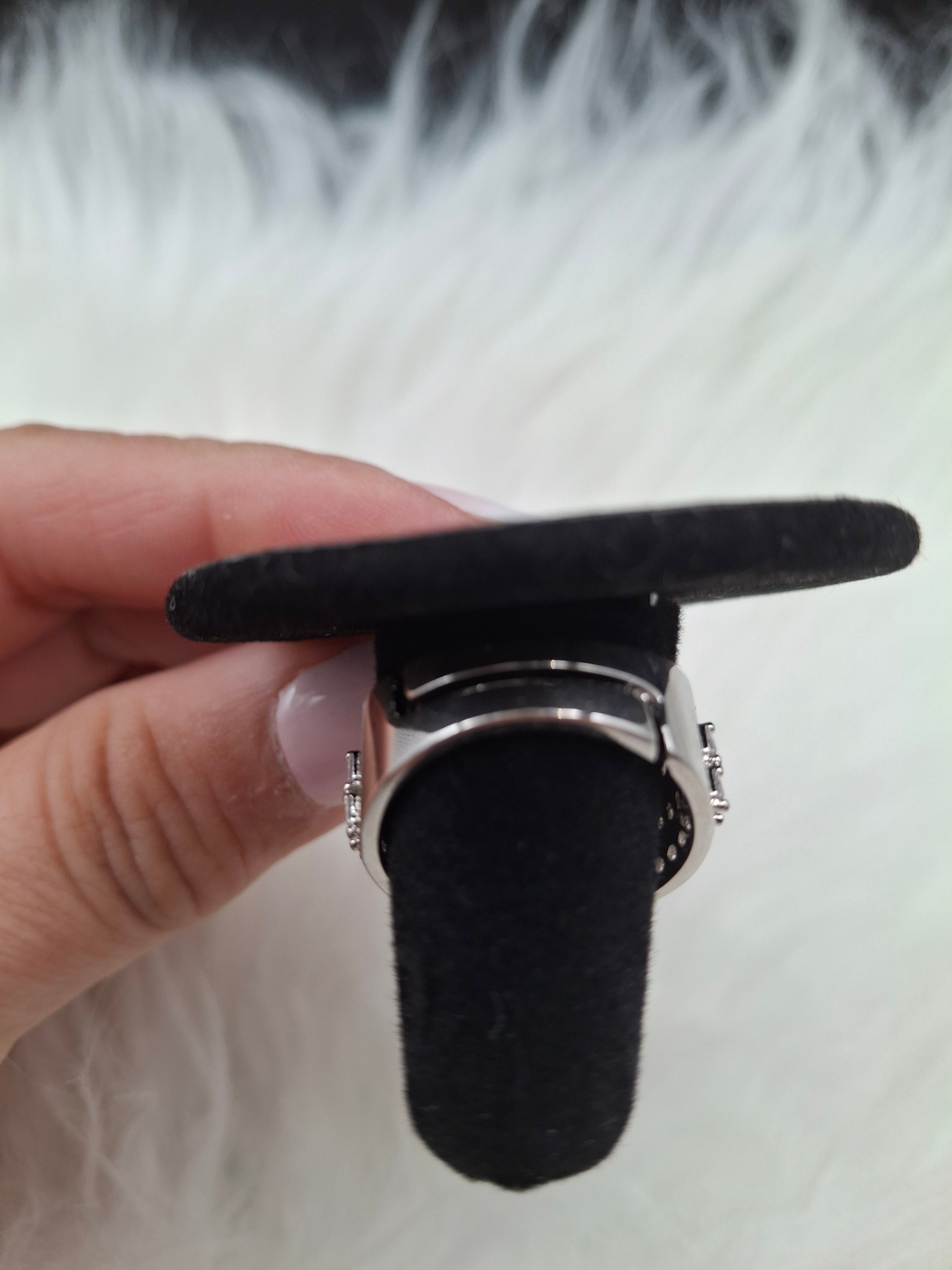 Heart shape silver adjustable ring