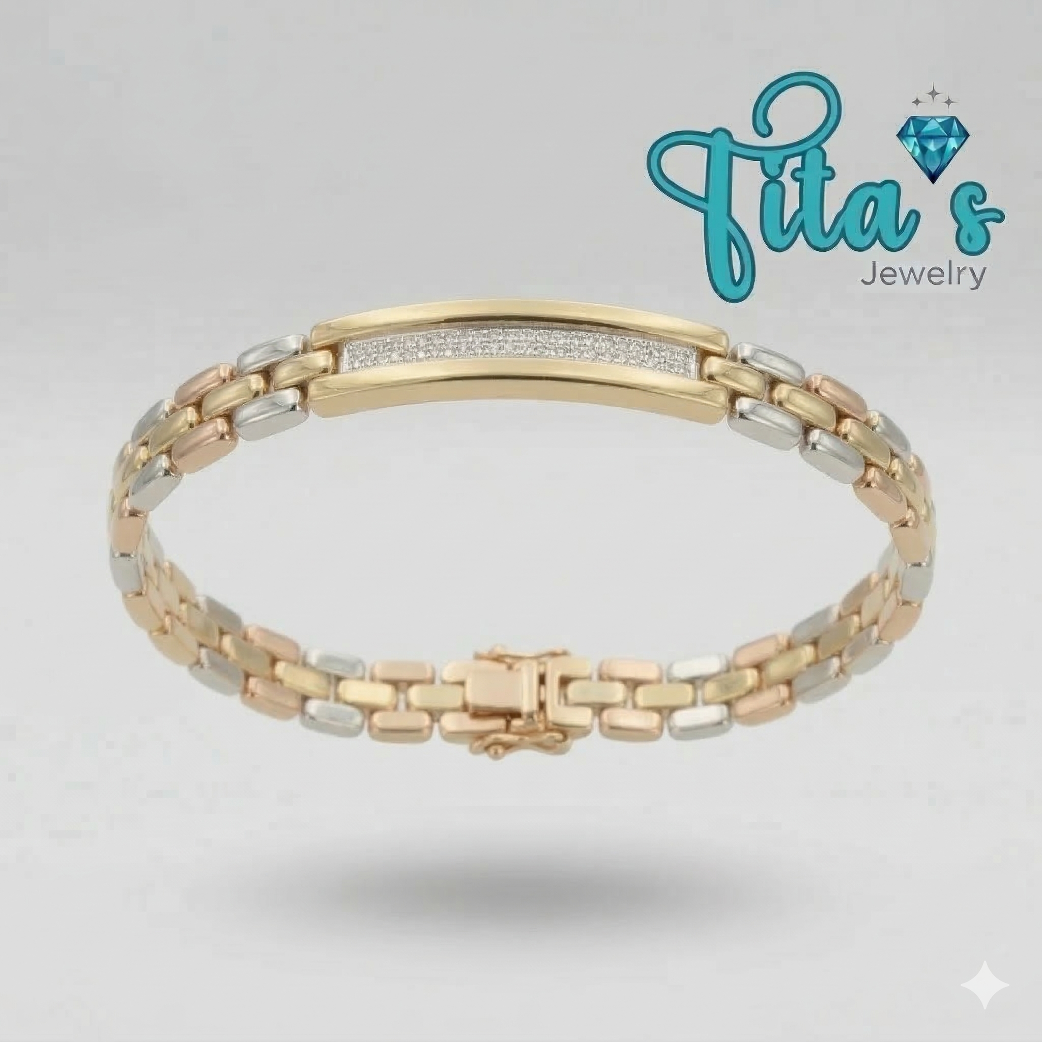 3-tone gold bracelet