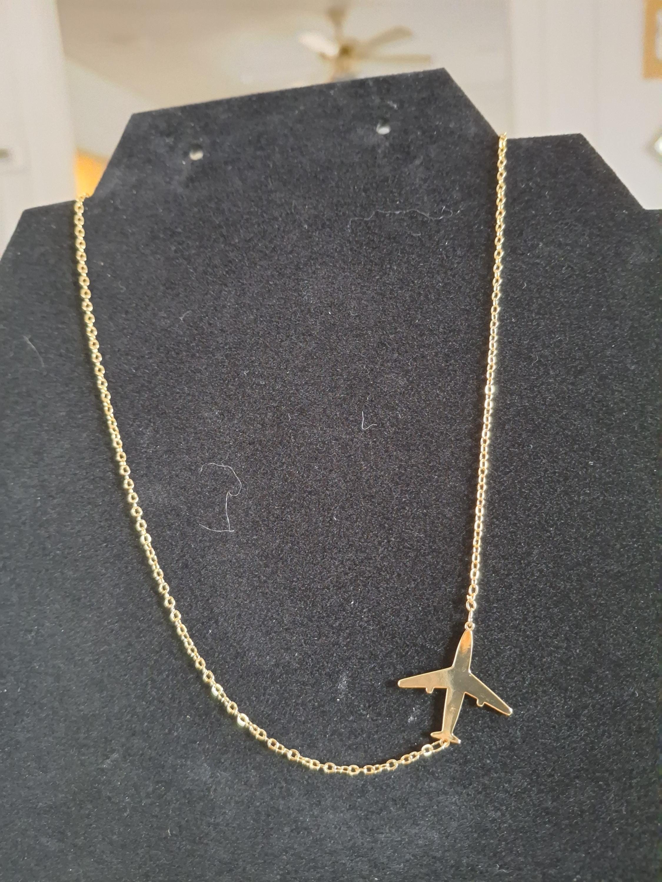 Plane necklace
