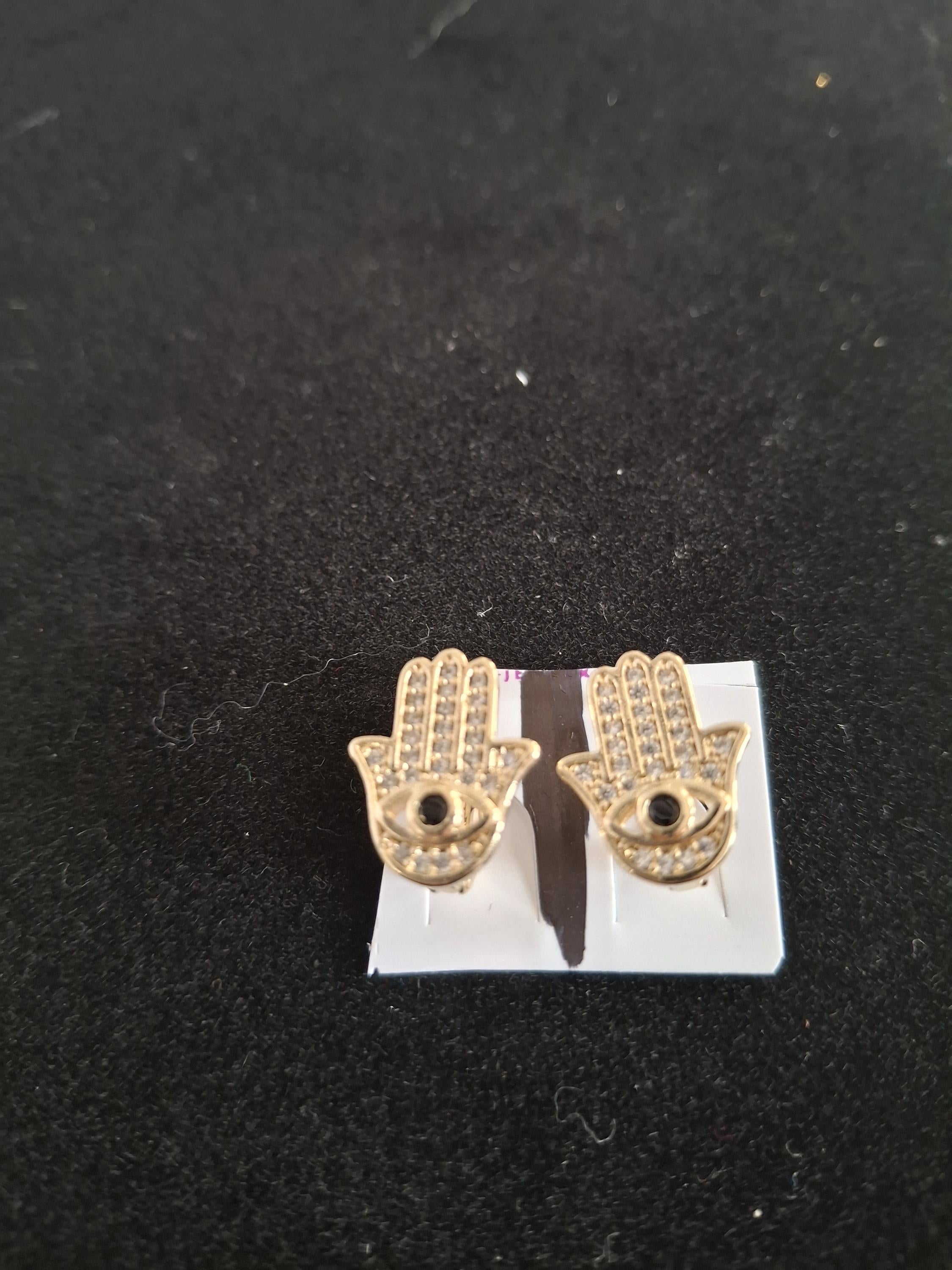 Fatima hand earrings