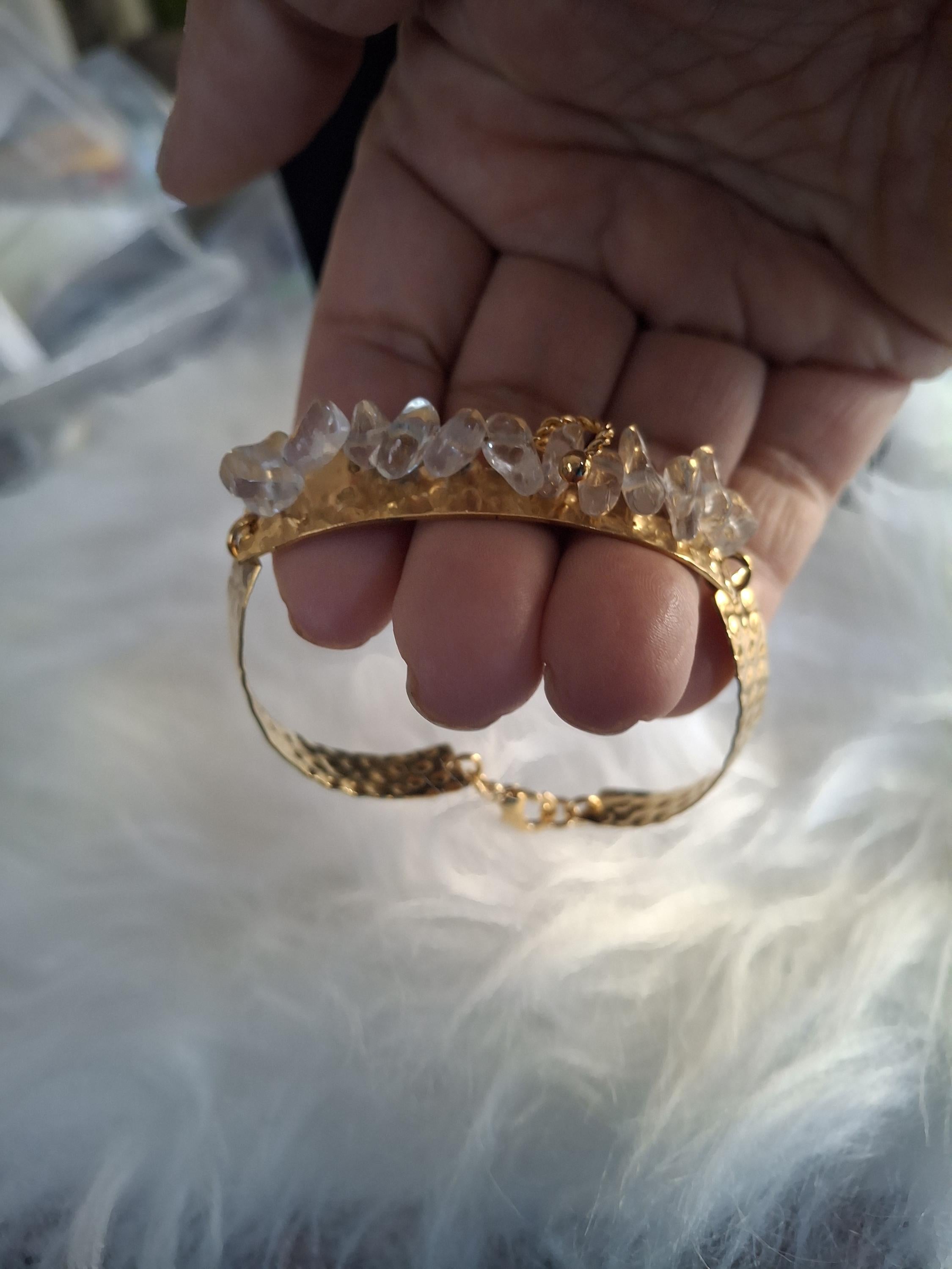 Beaded bangle bracelet