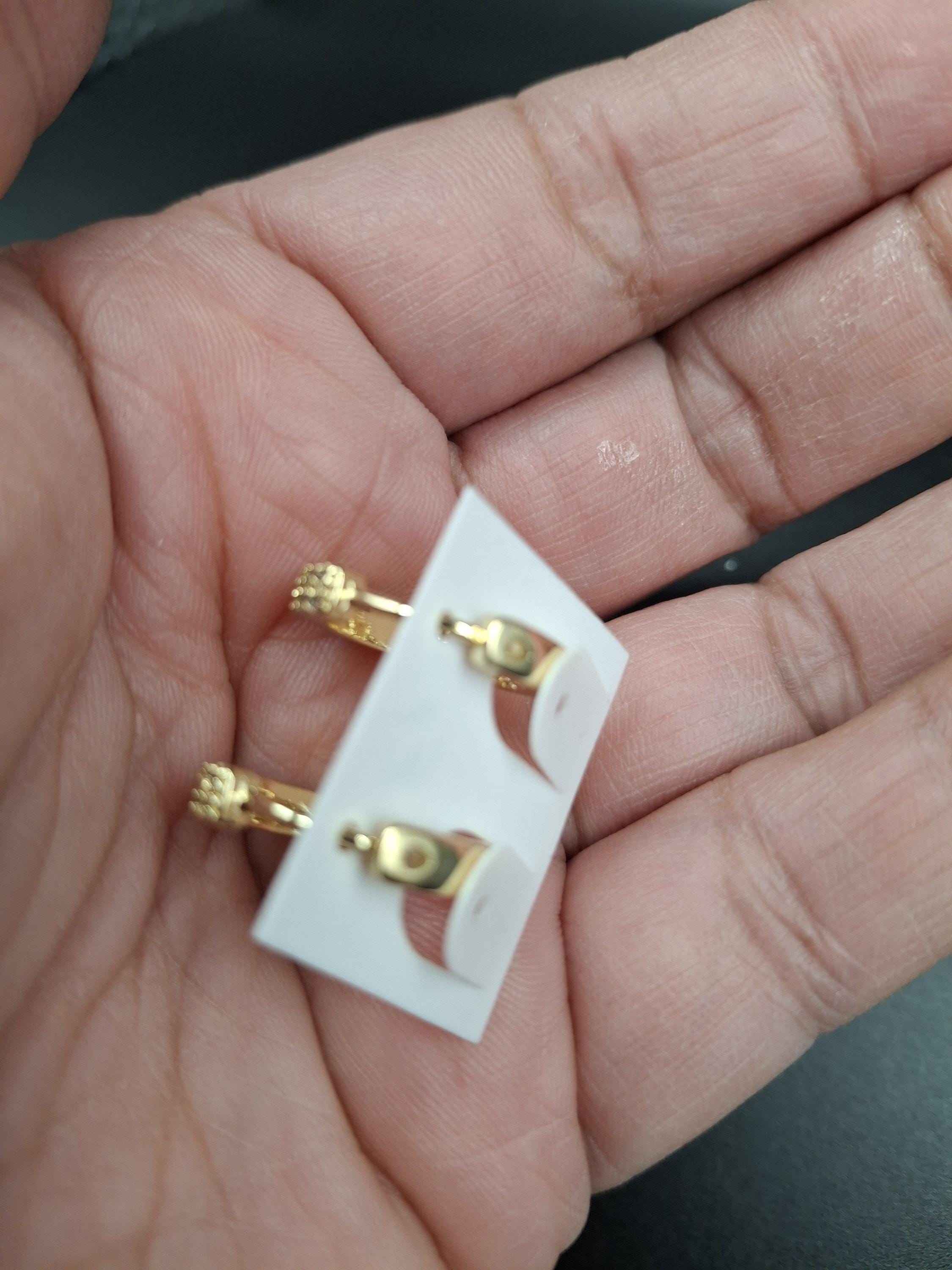 Women's earrings gold plated