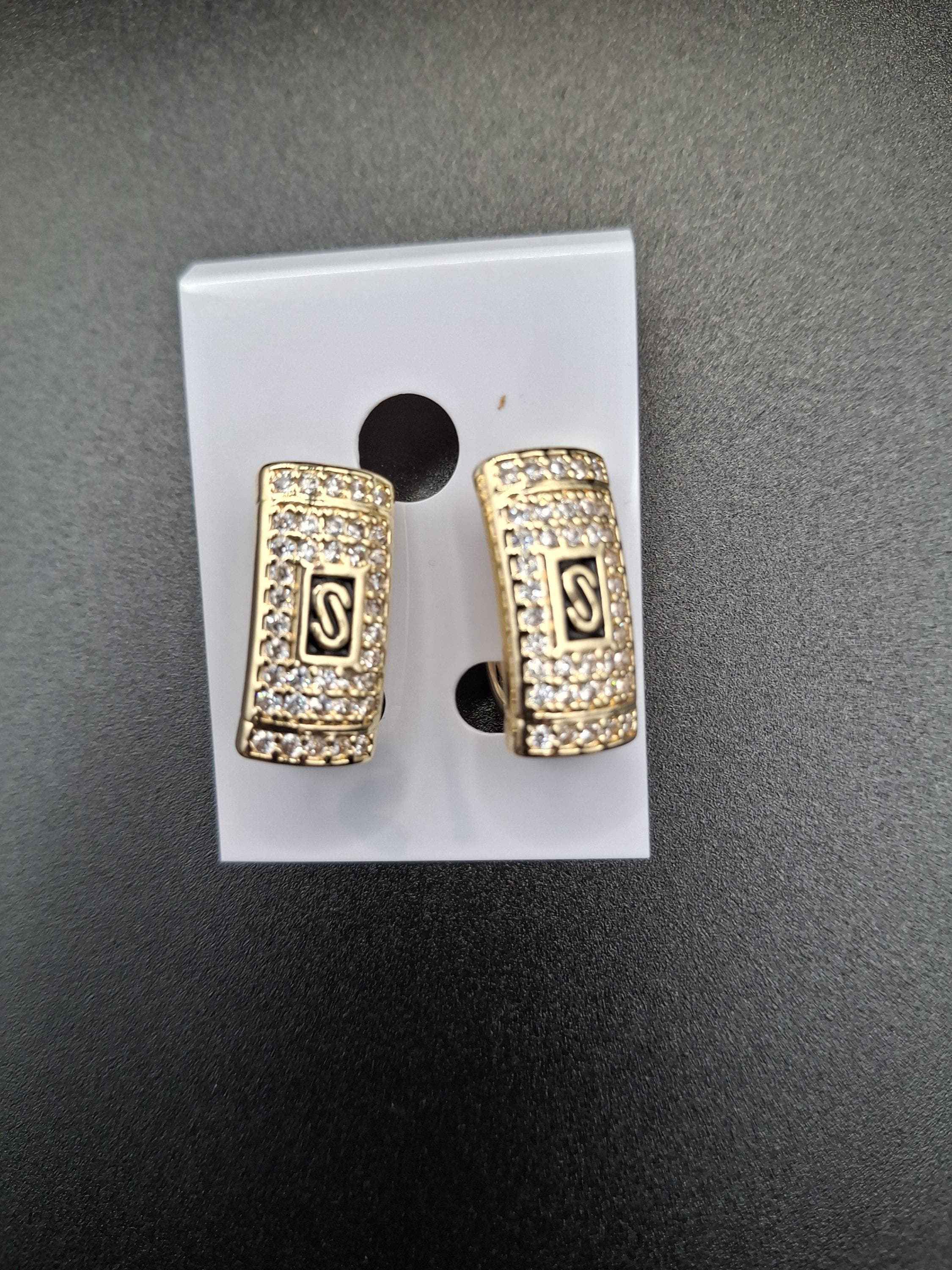 Women's Cuban diamond earrings