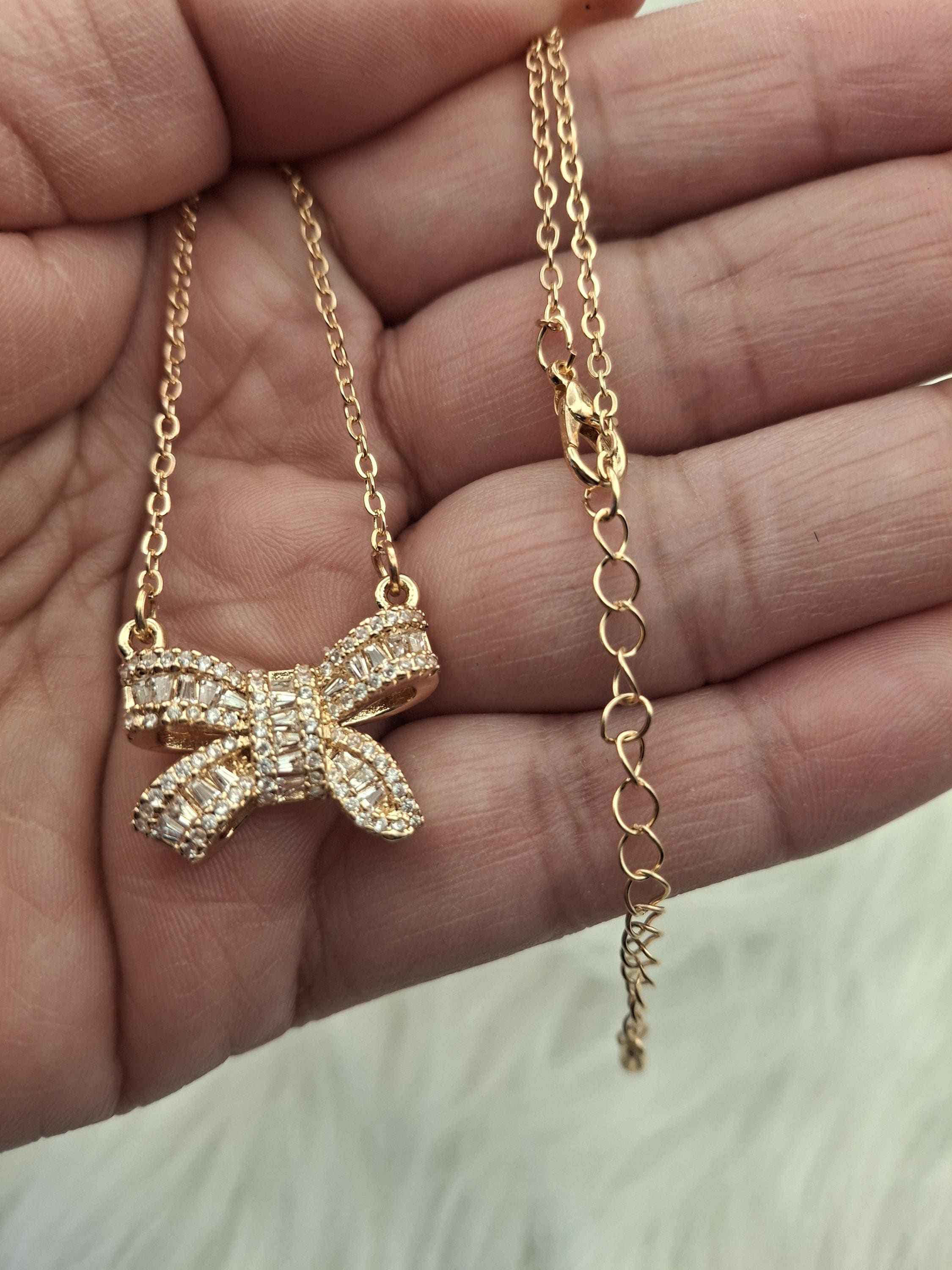 Bow gold laminated set