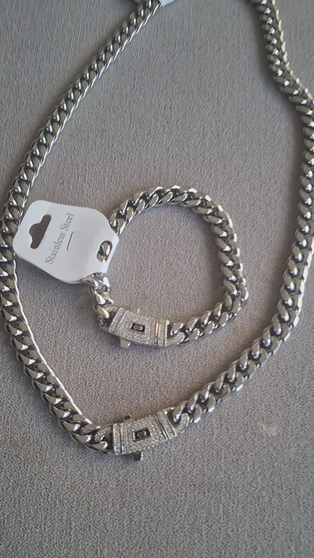 Stainless steal silver tone monaco