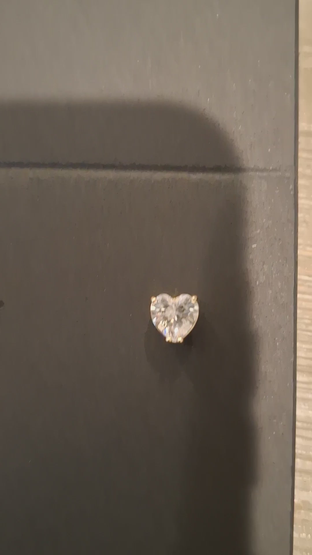 Little heart stud earrings