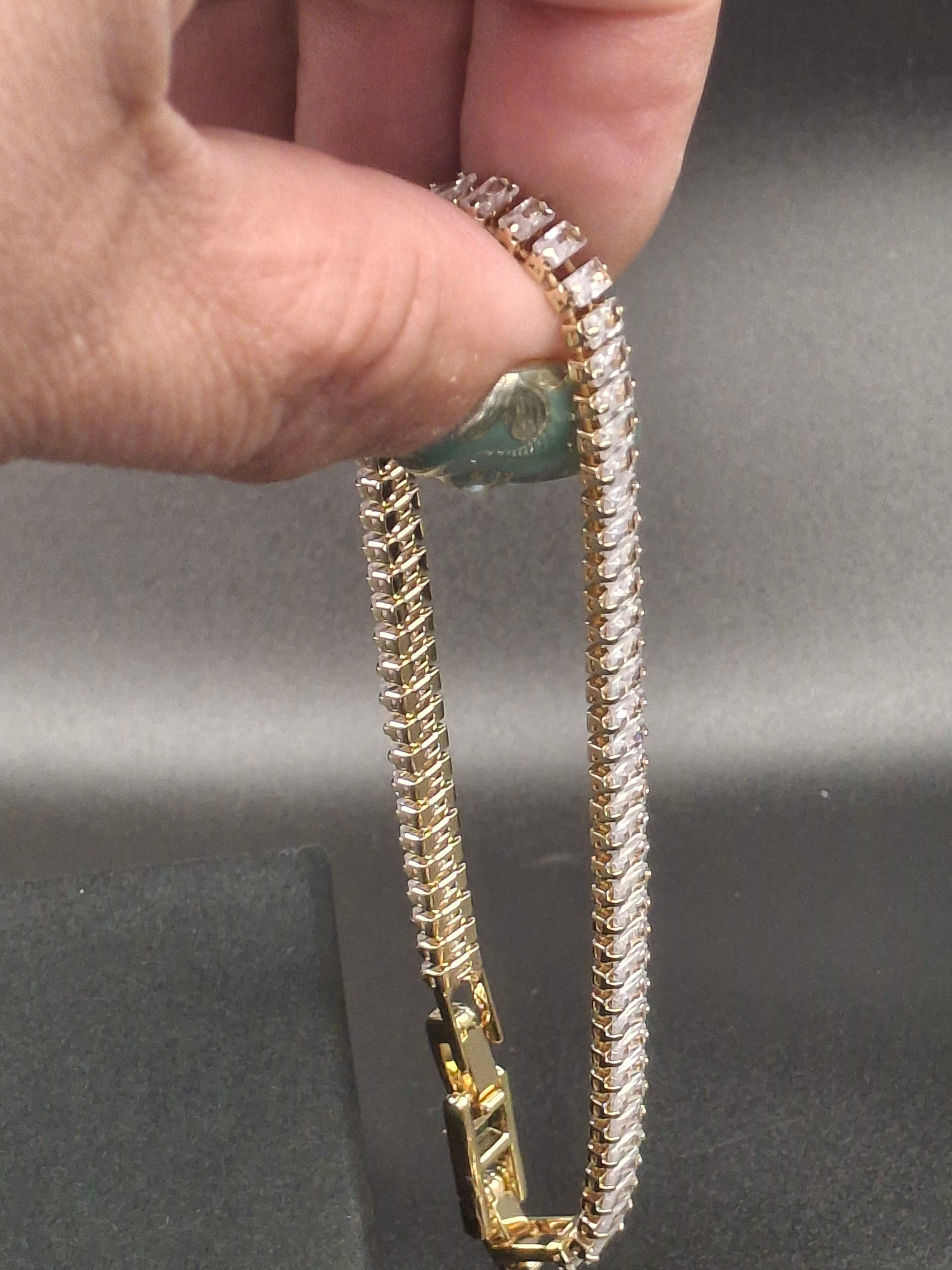 Adjustable gold diamond slabons 8.0