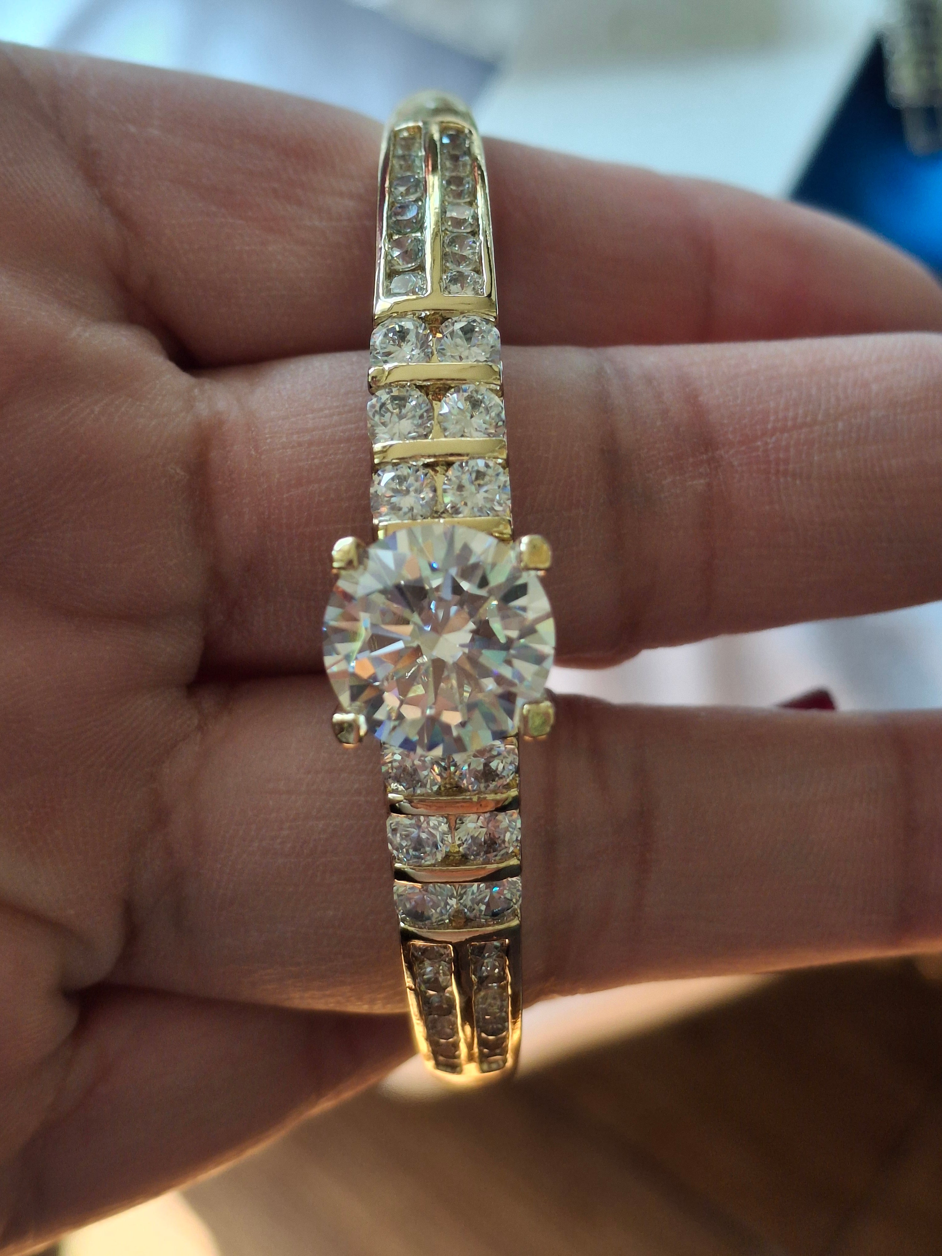 Gold princess bangle