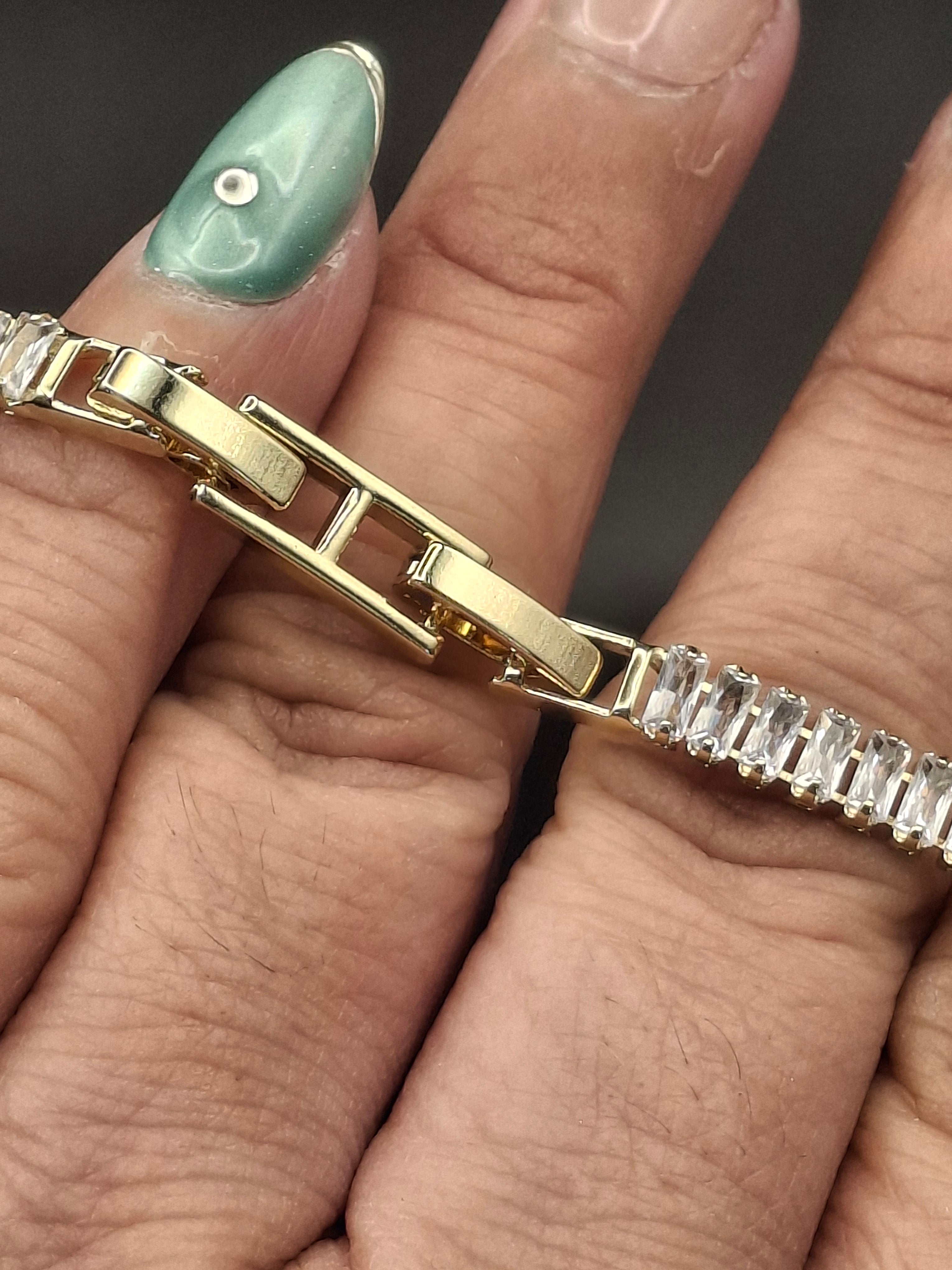 Adjustable gold diamond slabons 8.0