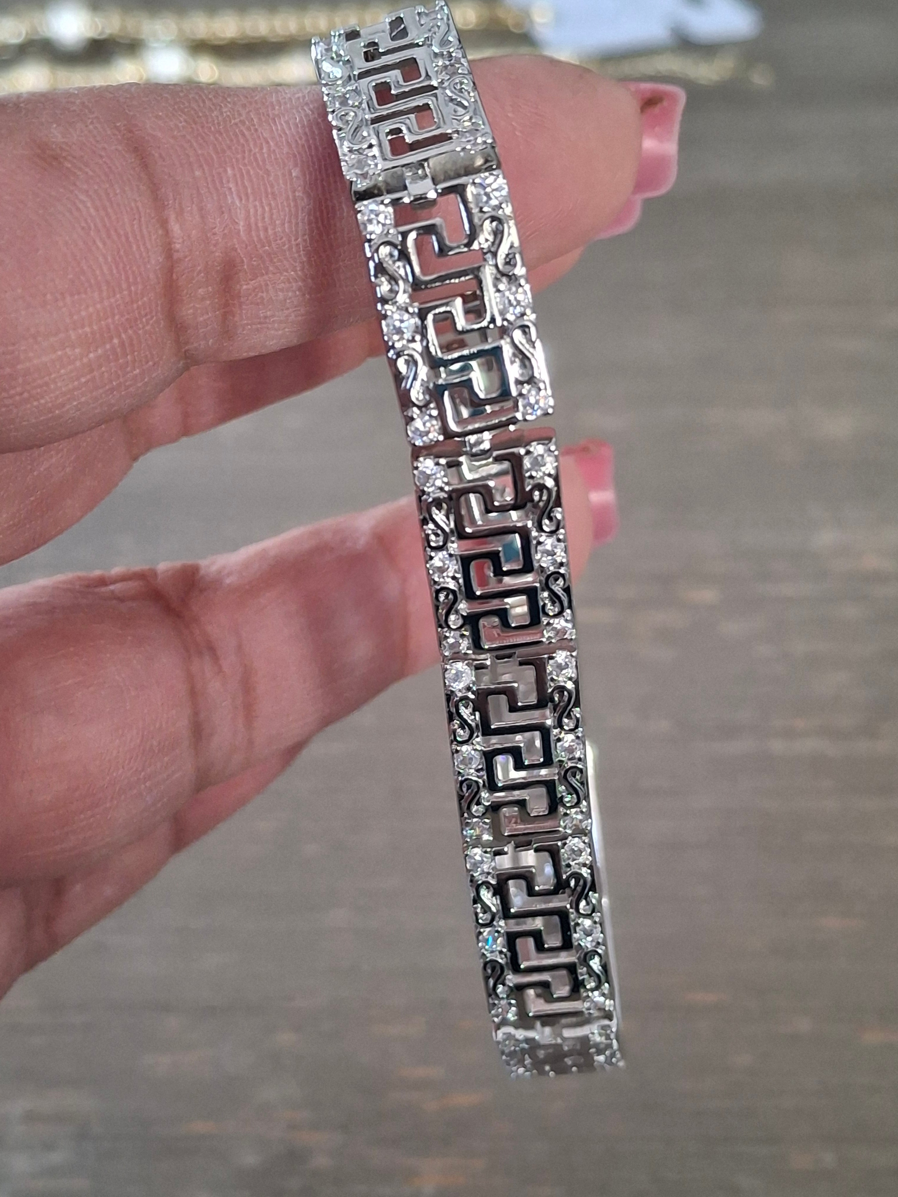 Square bracelet silver