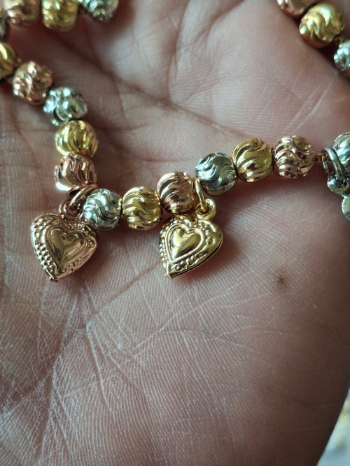 3 tones adjustable bracelet