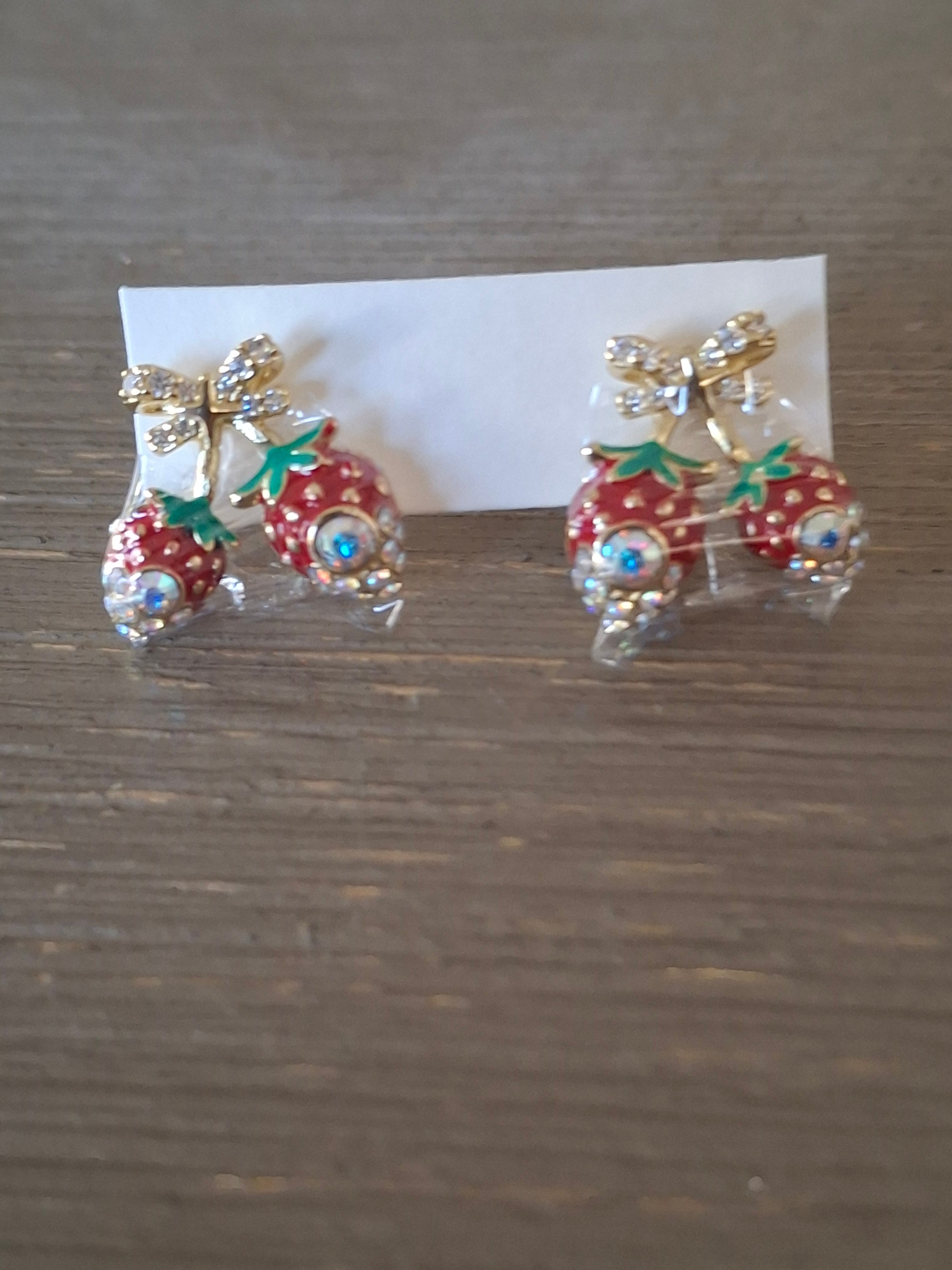 Strawberry earrings