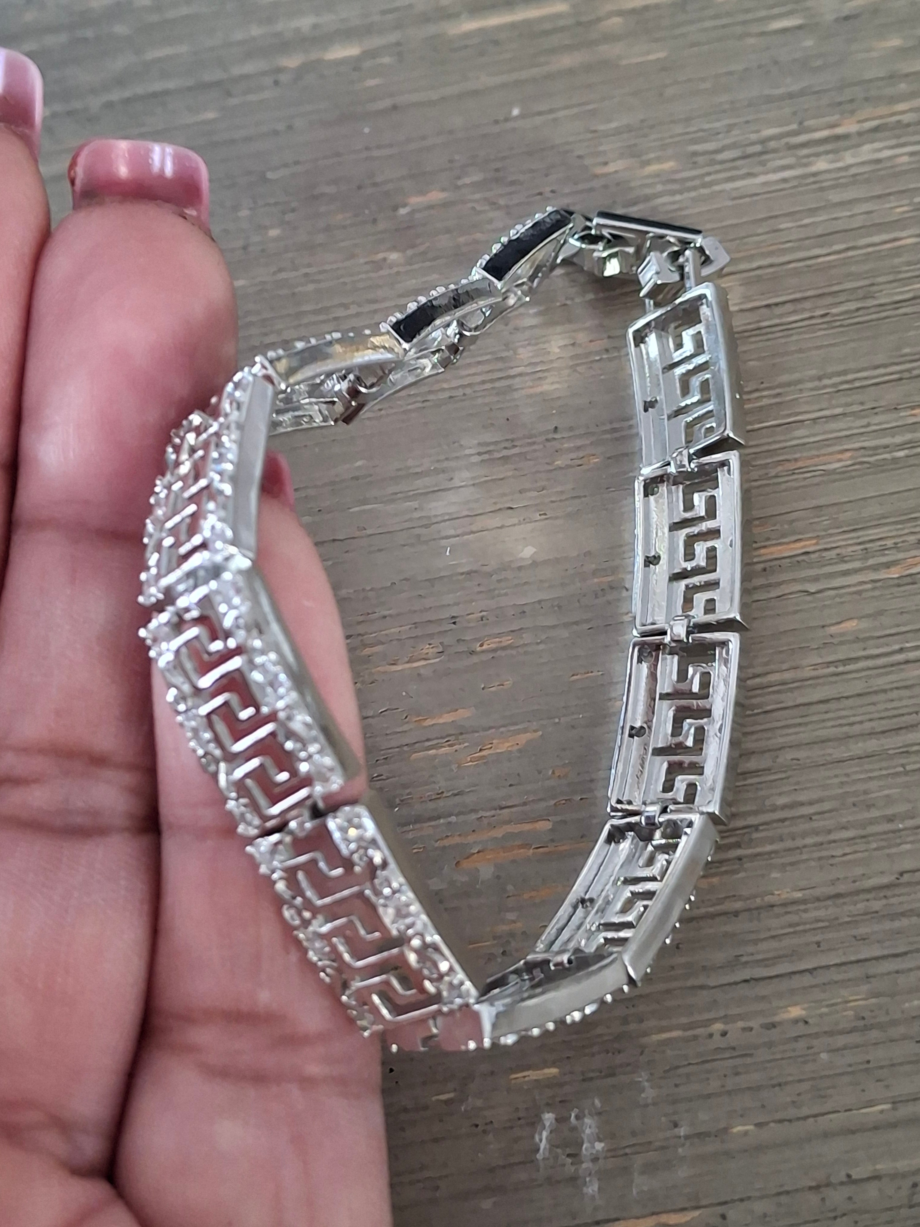 Square bracelet silver