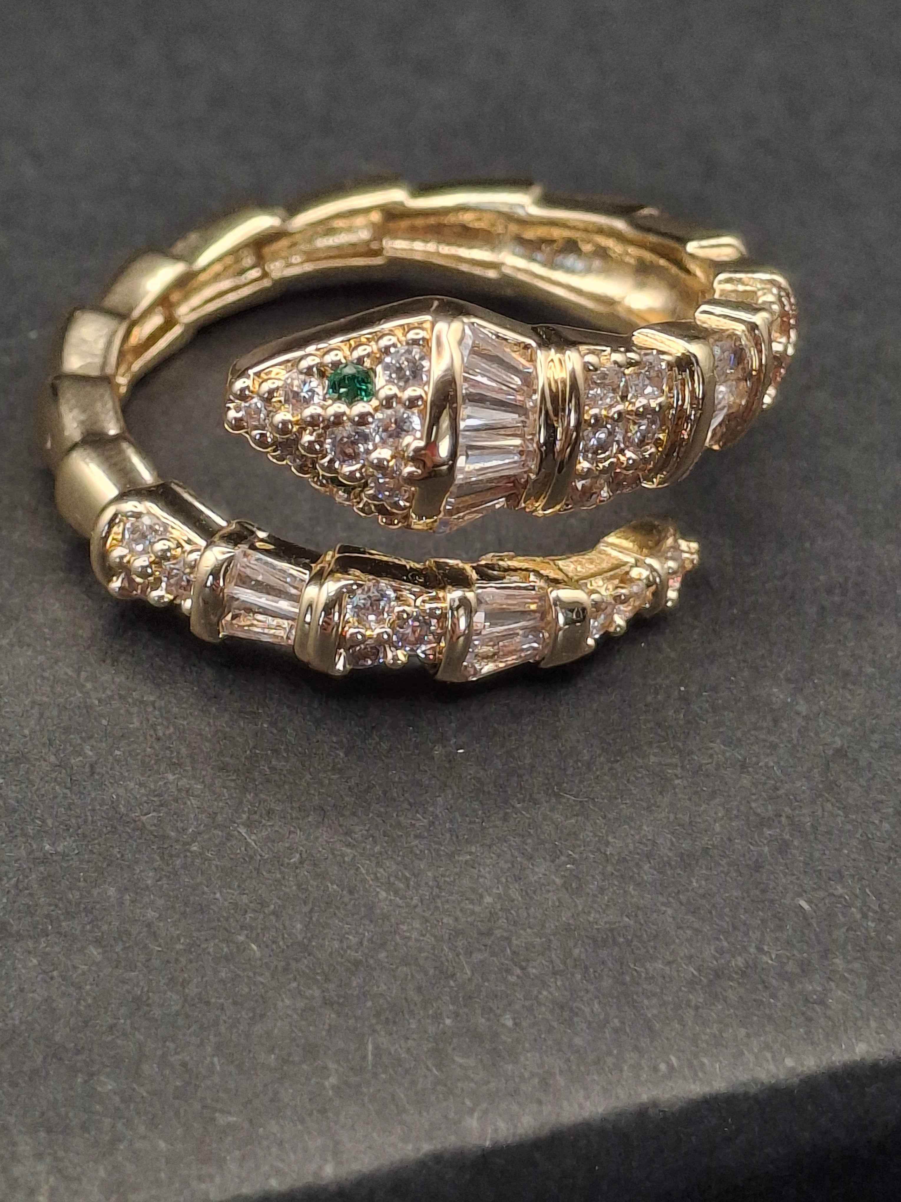 GOLD LAMINATED SNAKE RING