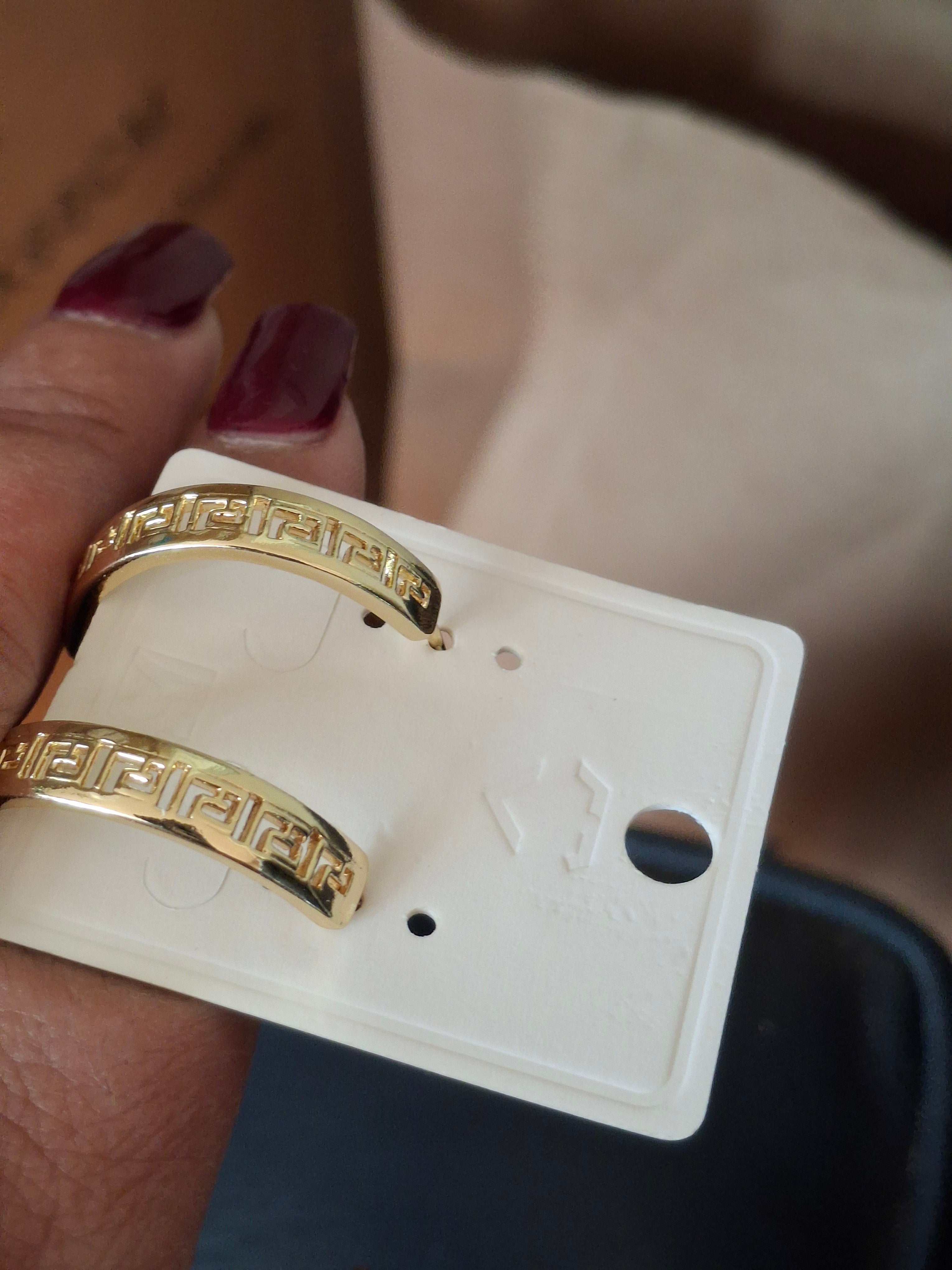 Gold plated earrings