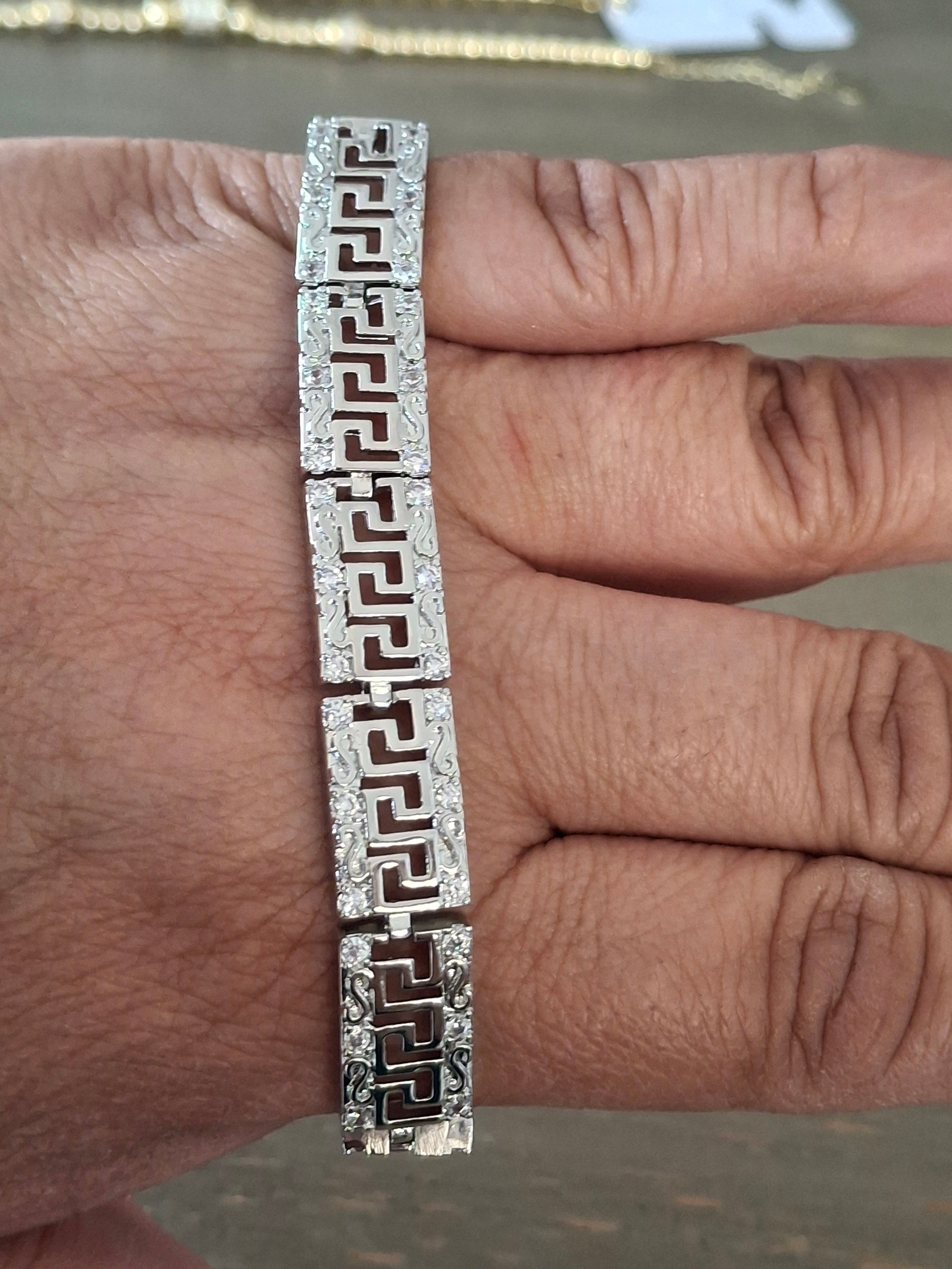 Square bracelet silver