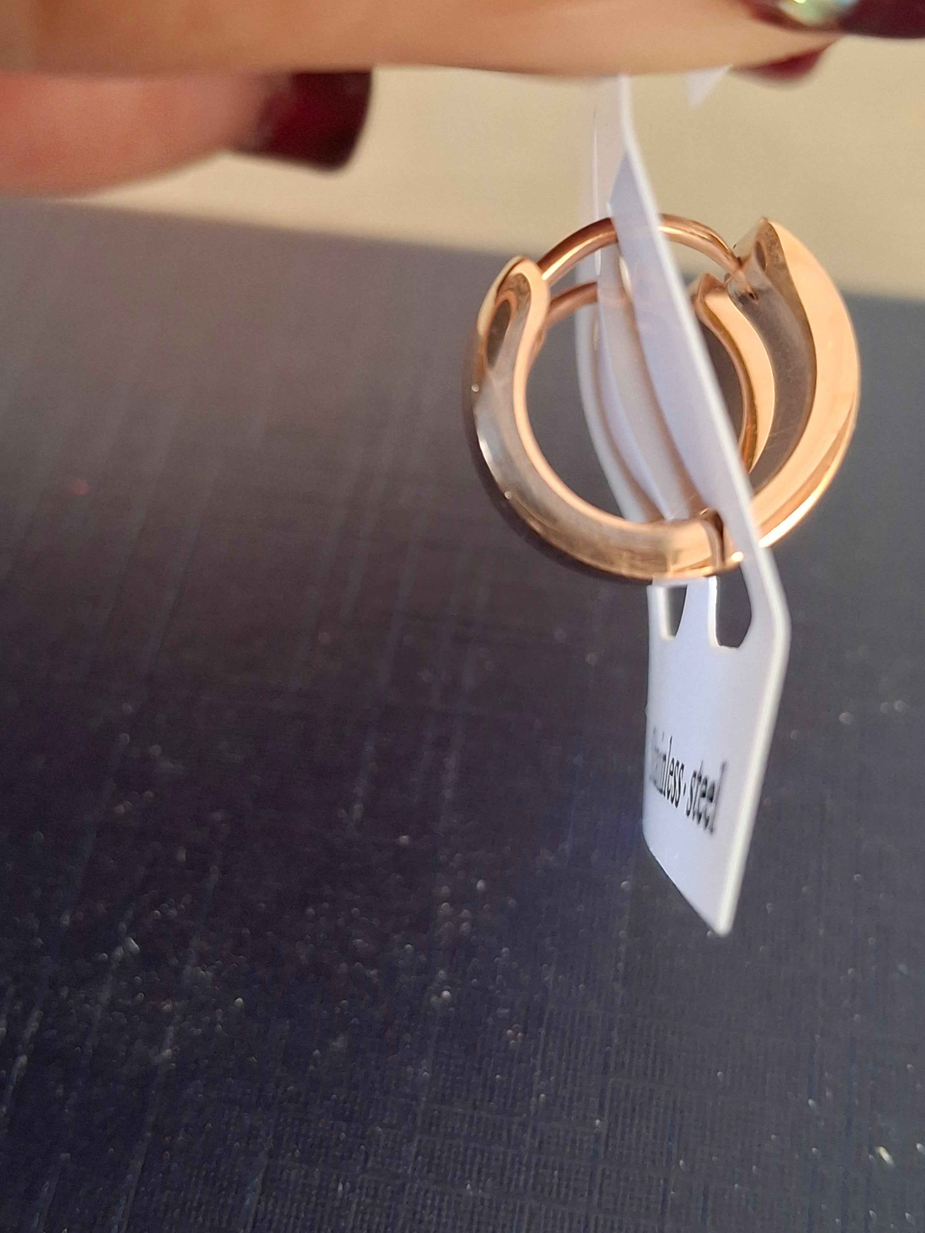 Rose gold earrings