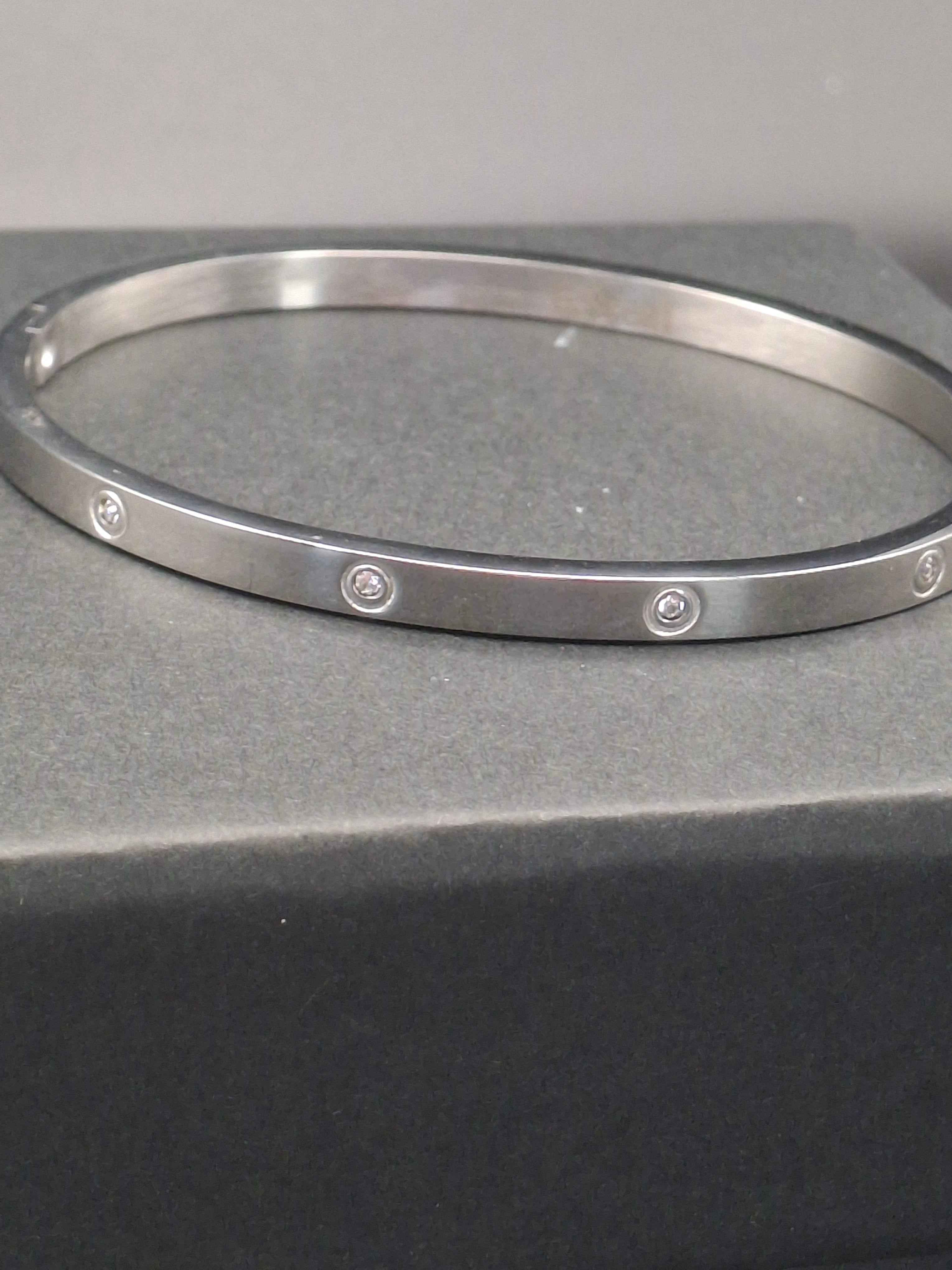 Stainless steel bracelet silver