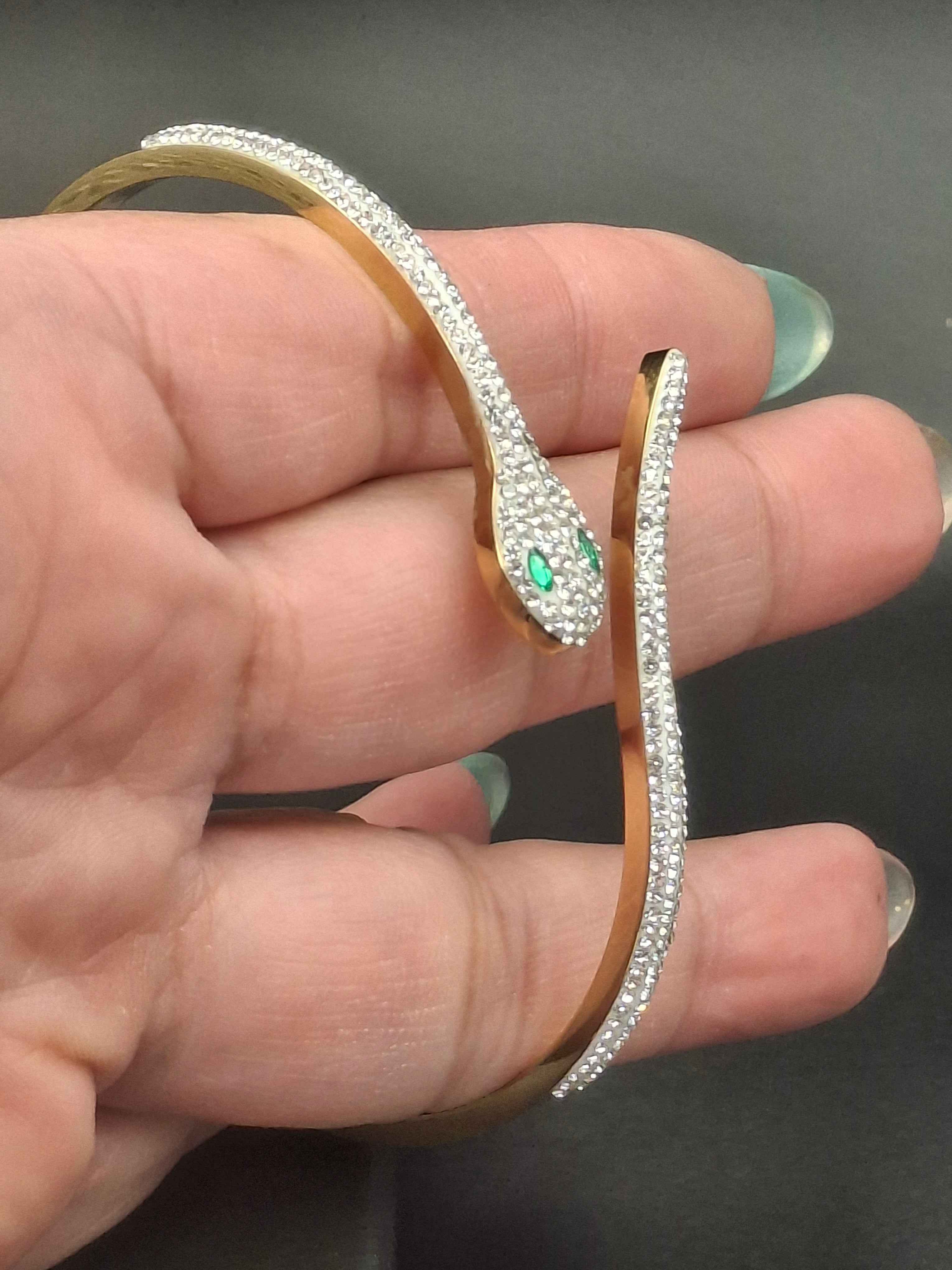 SNAKE TOTAL DIAMOND BANGLE