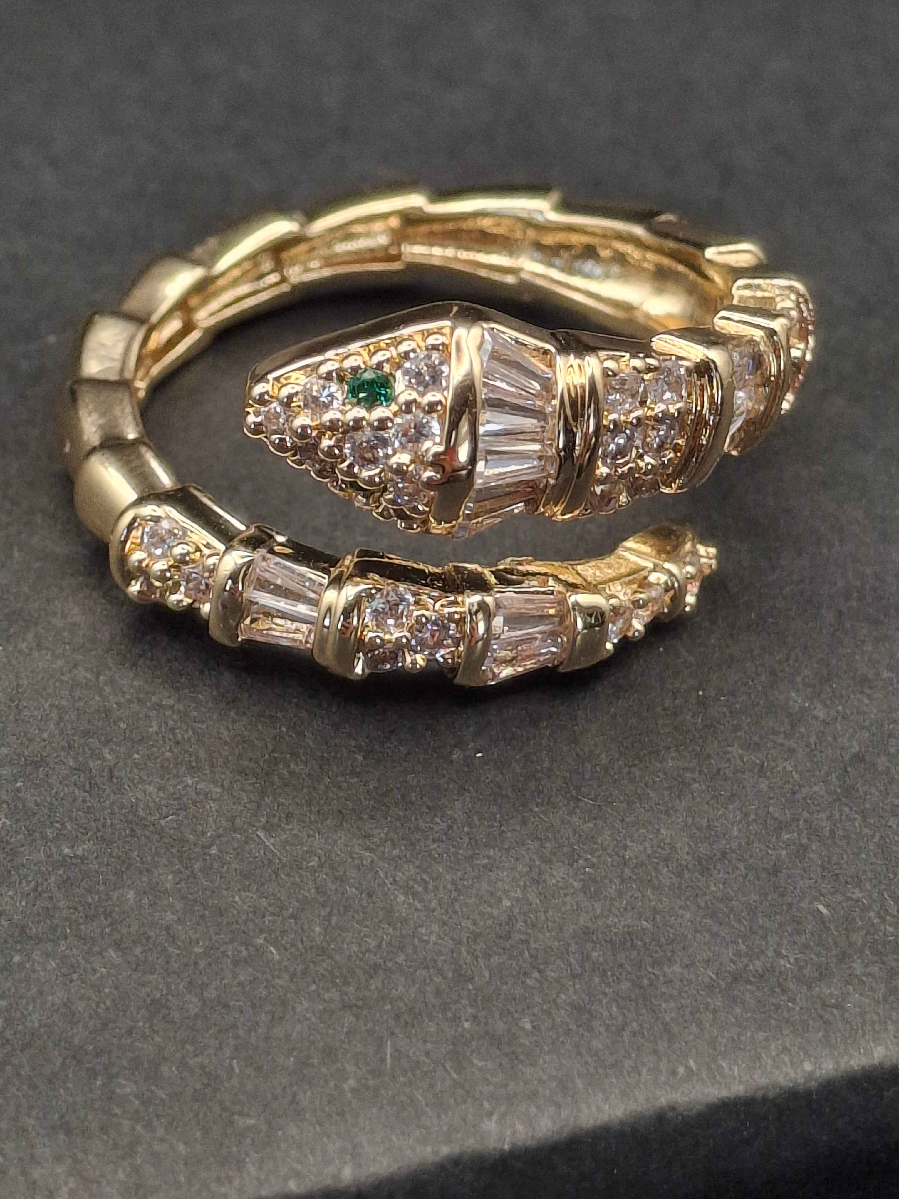 GOLD LAMINATED SNAKE RING