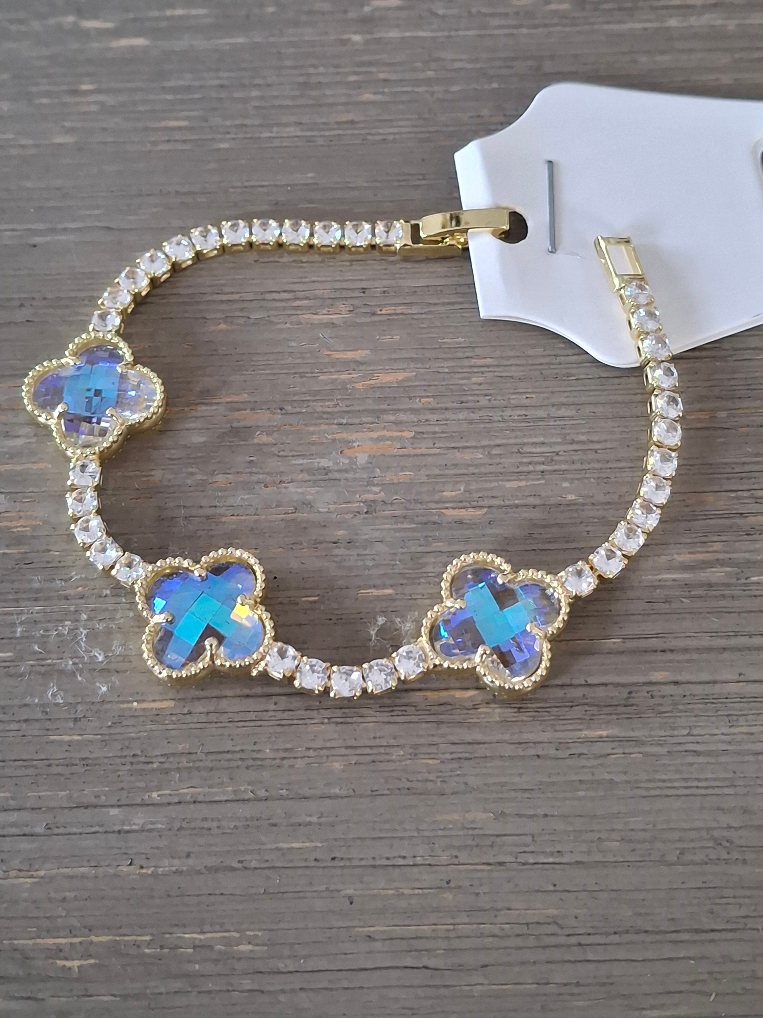 Swarovski flower bracelet