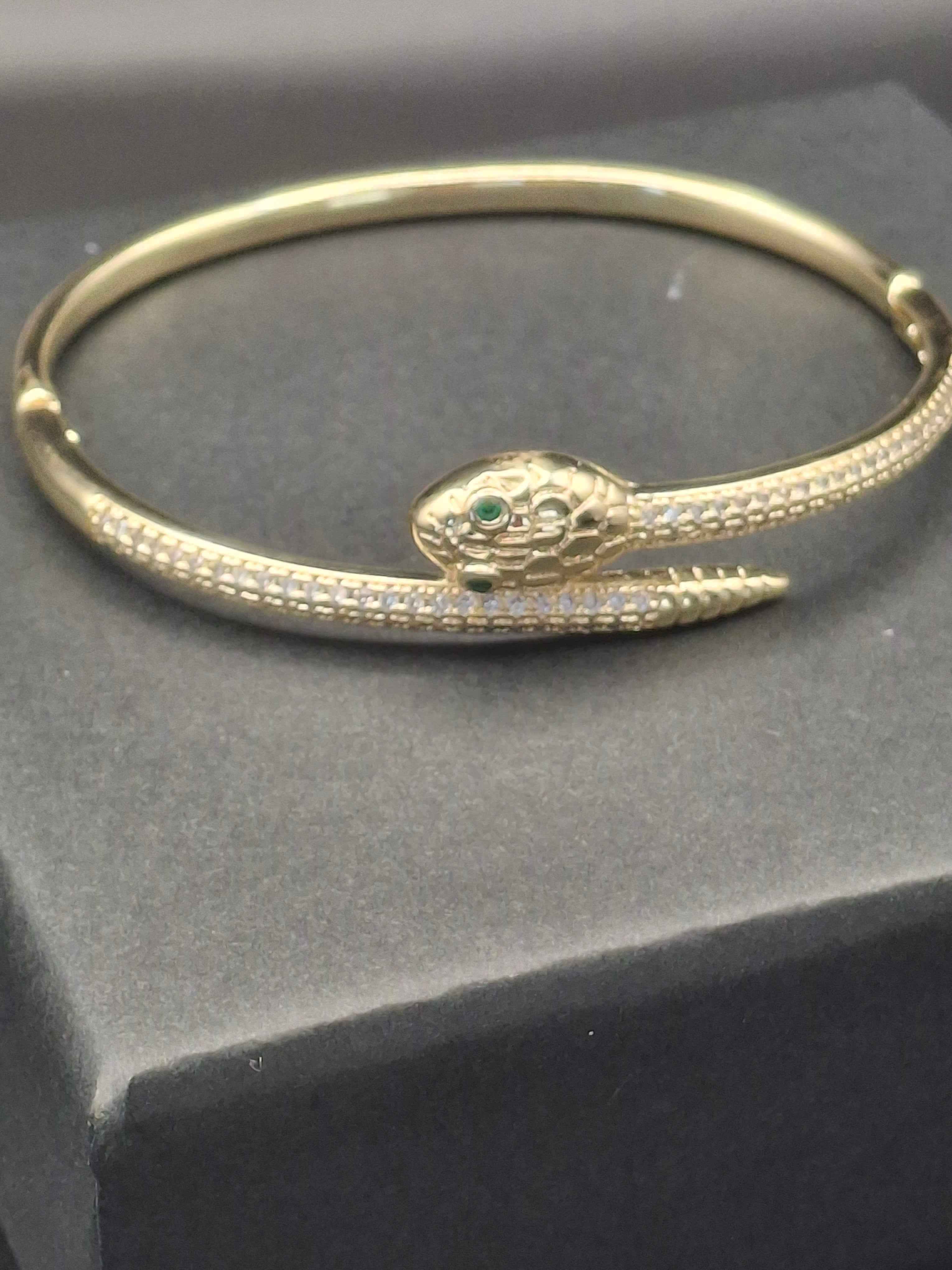 Luxury snake bangle