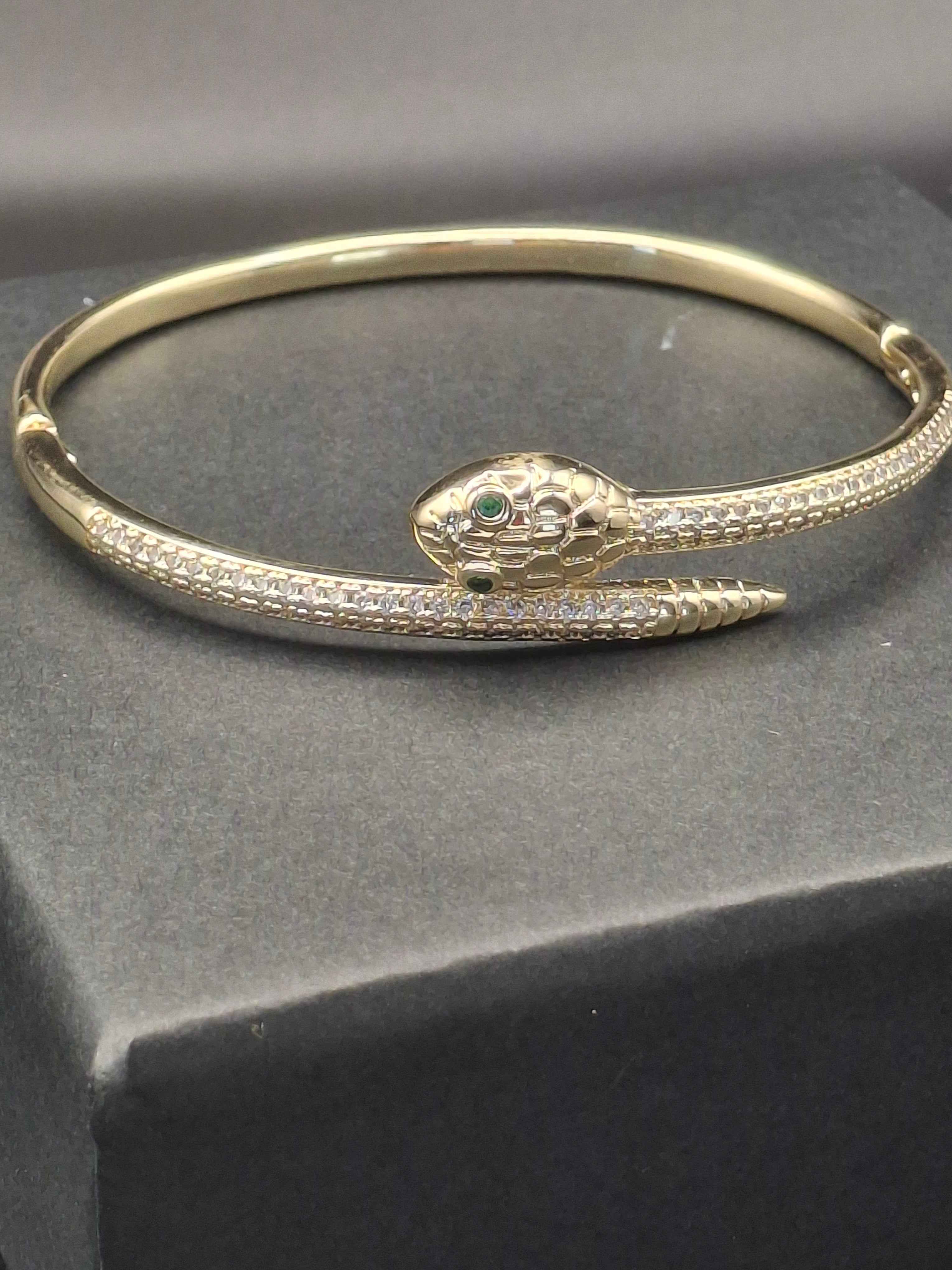 Luxury snake bangle