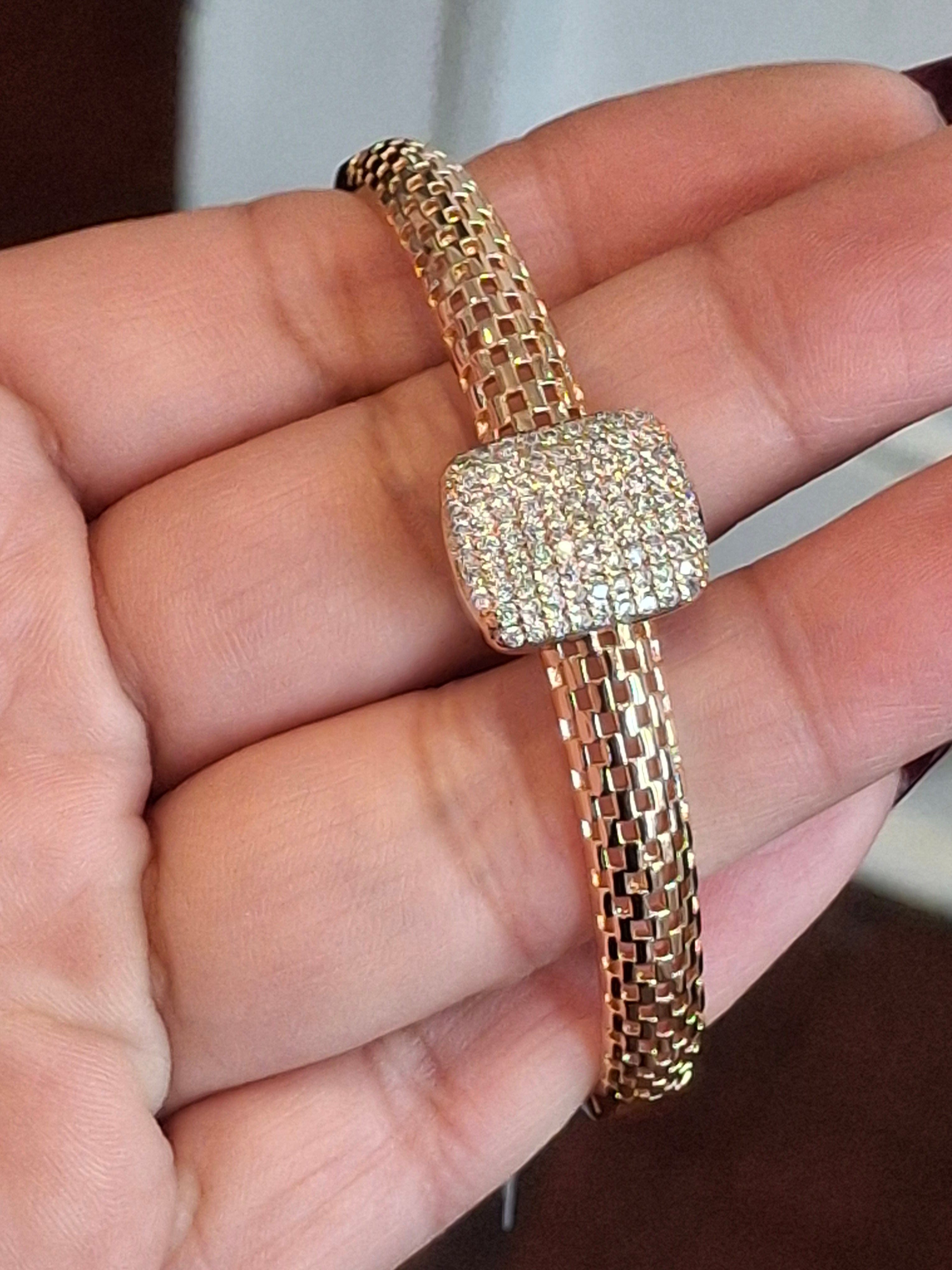 Bangle square bracelet