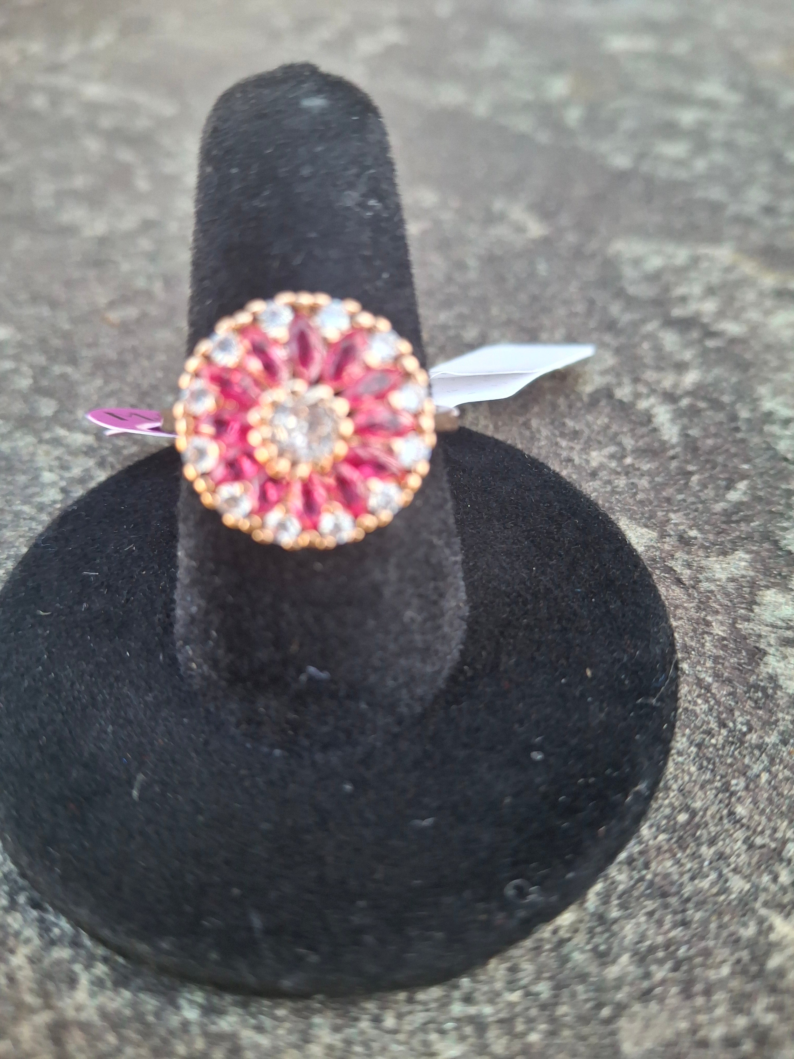 Fucsia flower ring