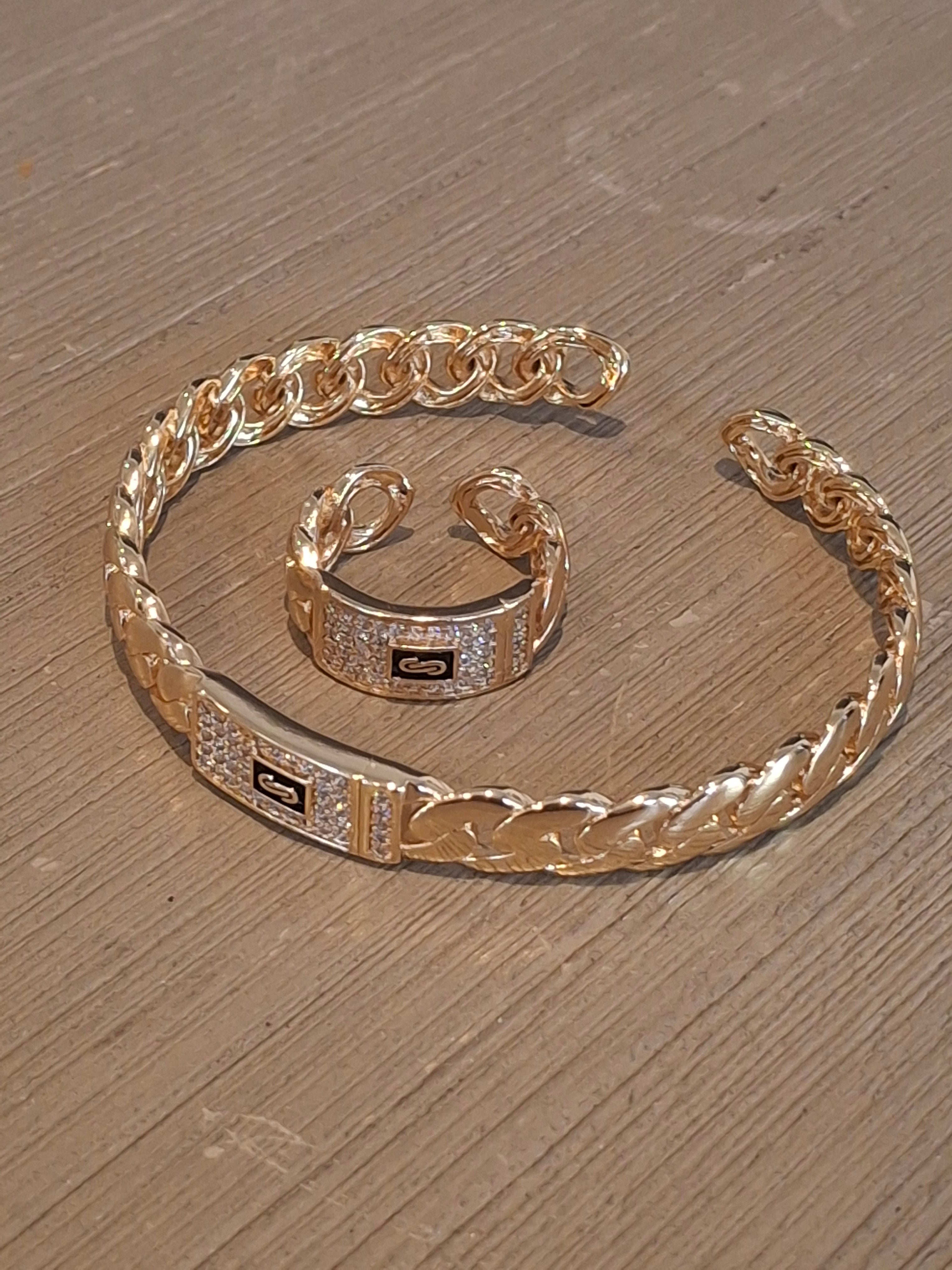 Monaco bangle set adjustable
