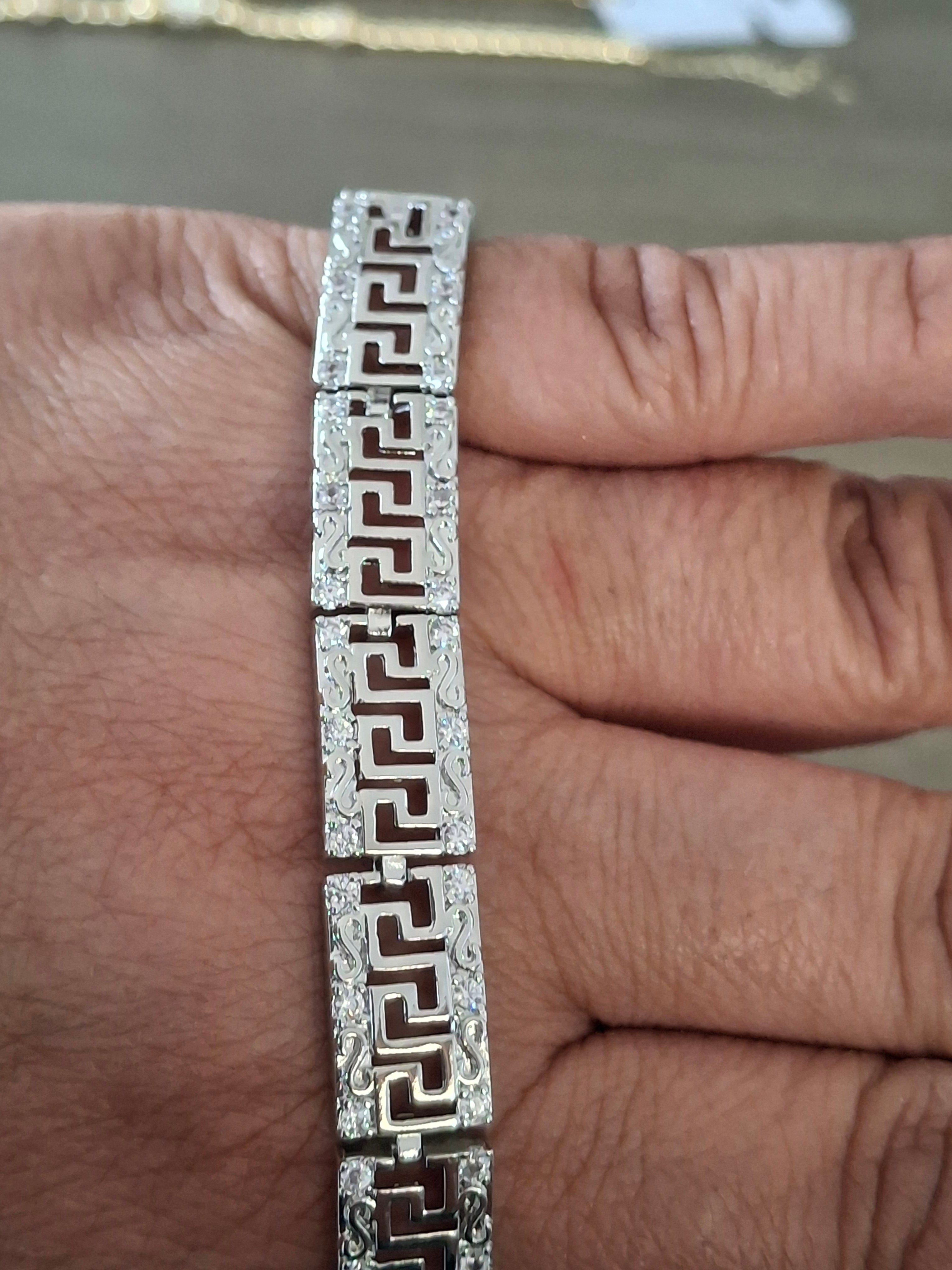 Square bracelet silver