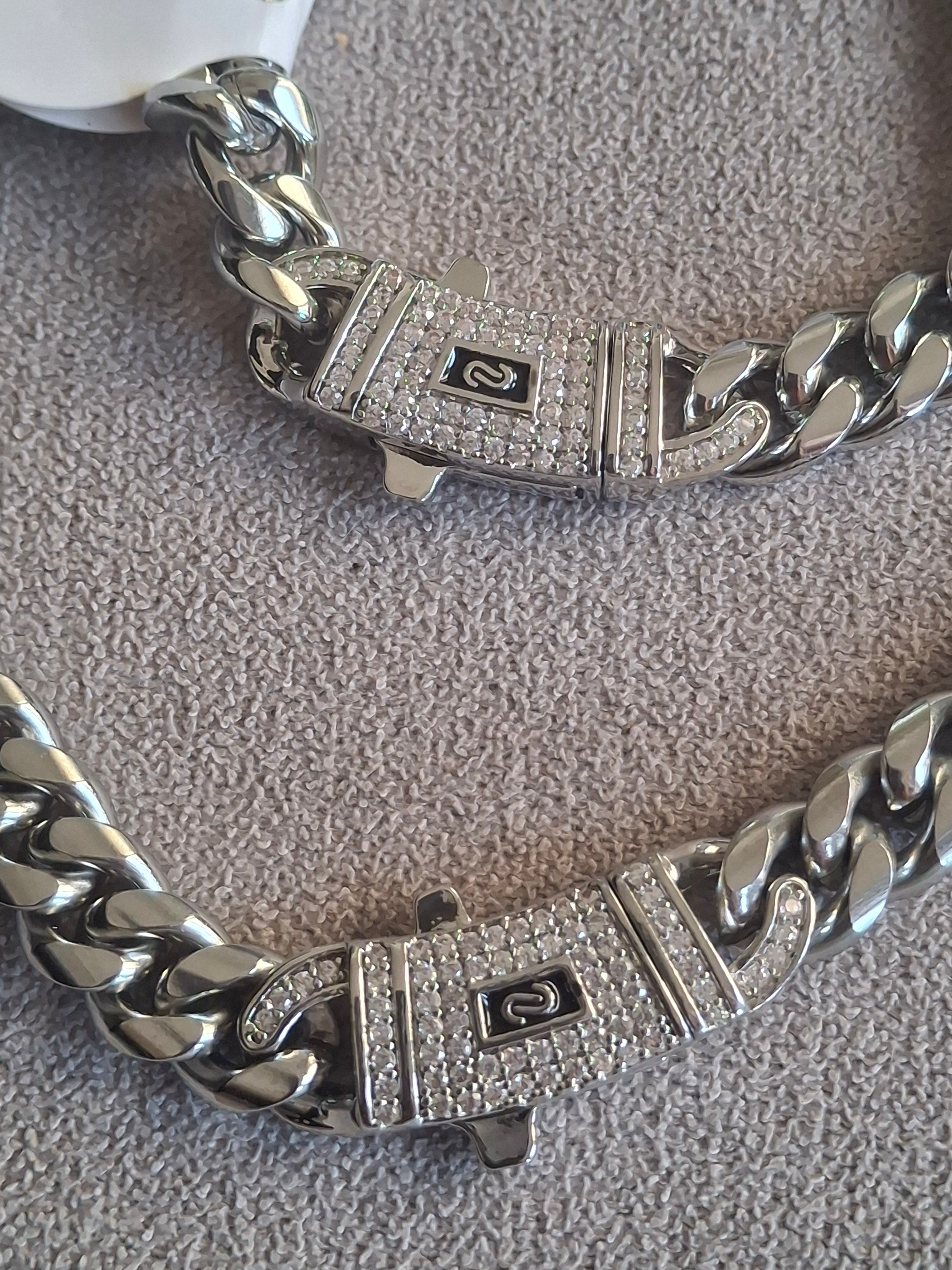 Stainless steal silver tone monaco