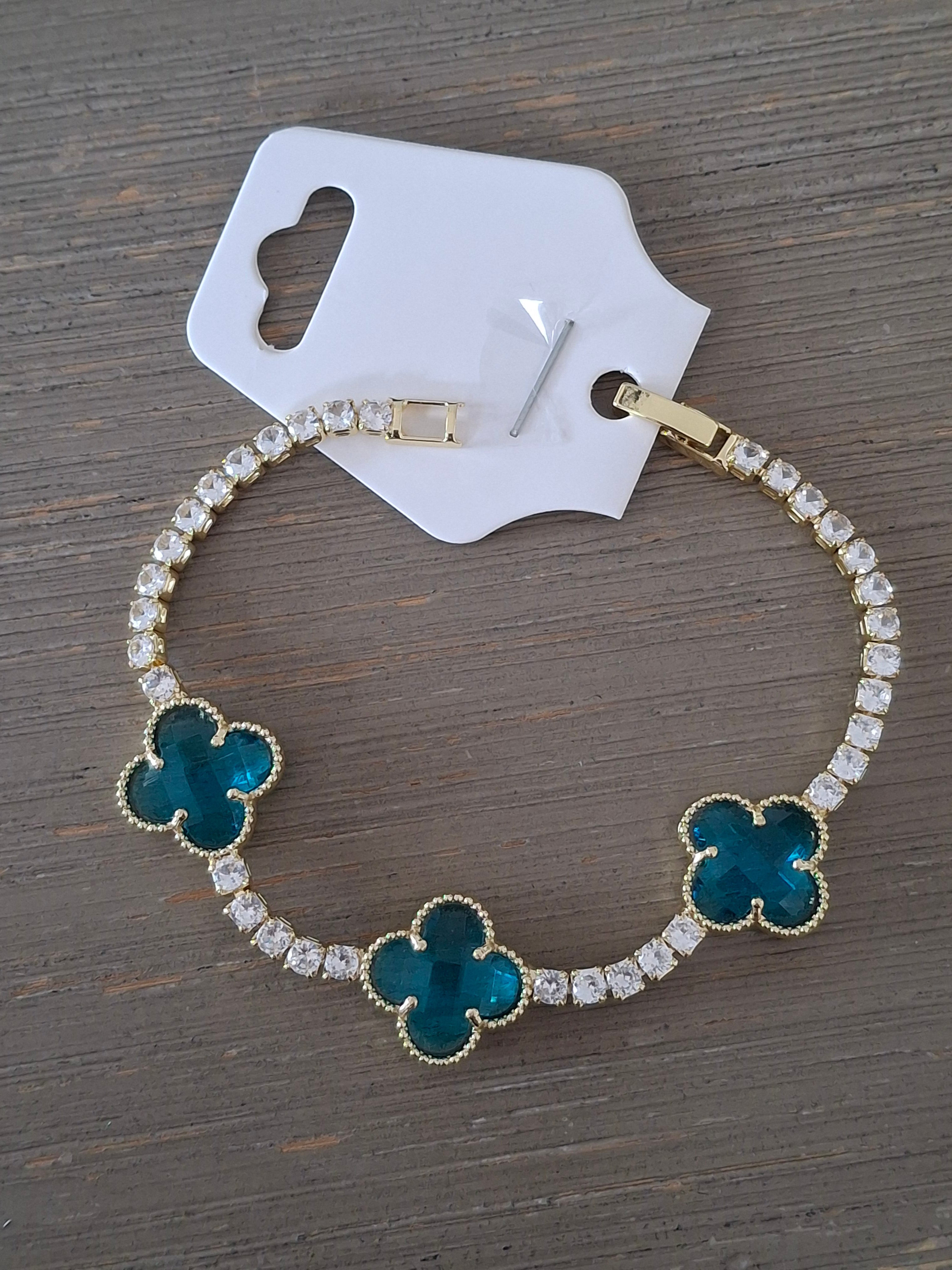 Swarovski flower bracelet