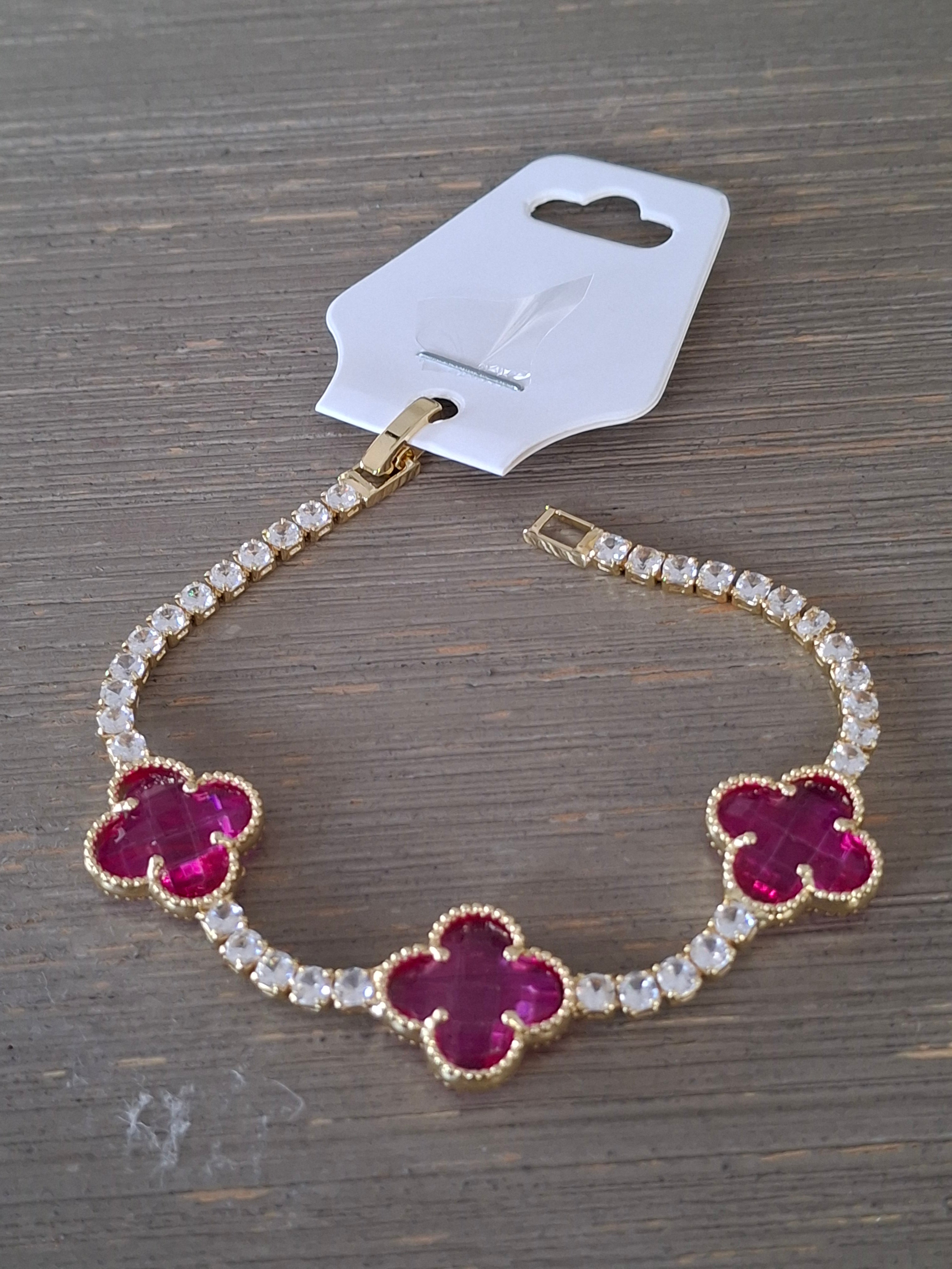 Swarovski flower bracelet