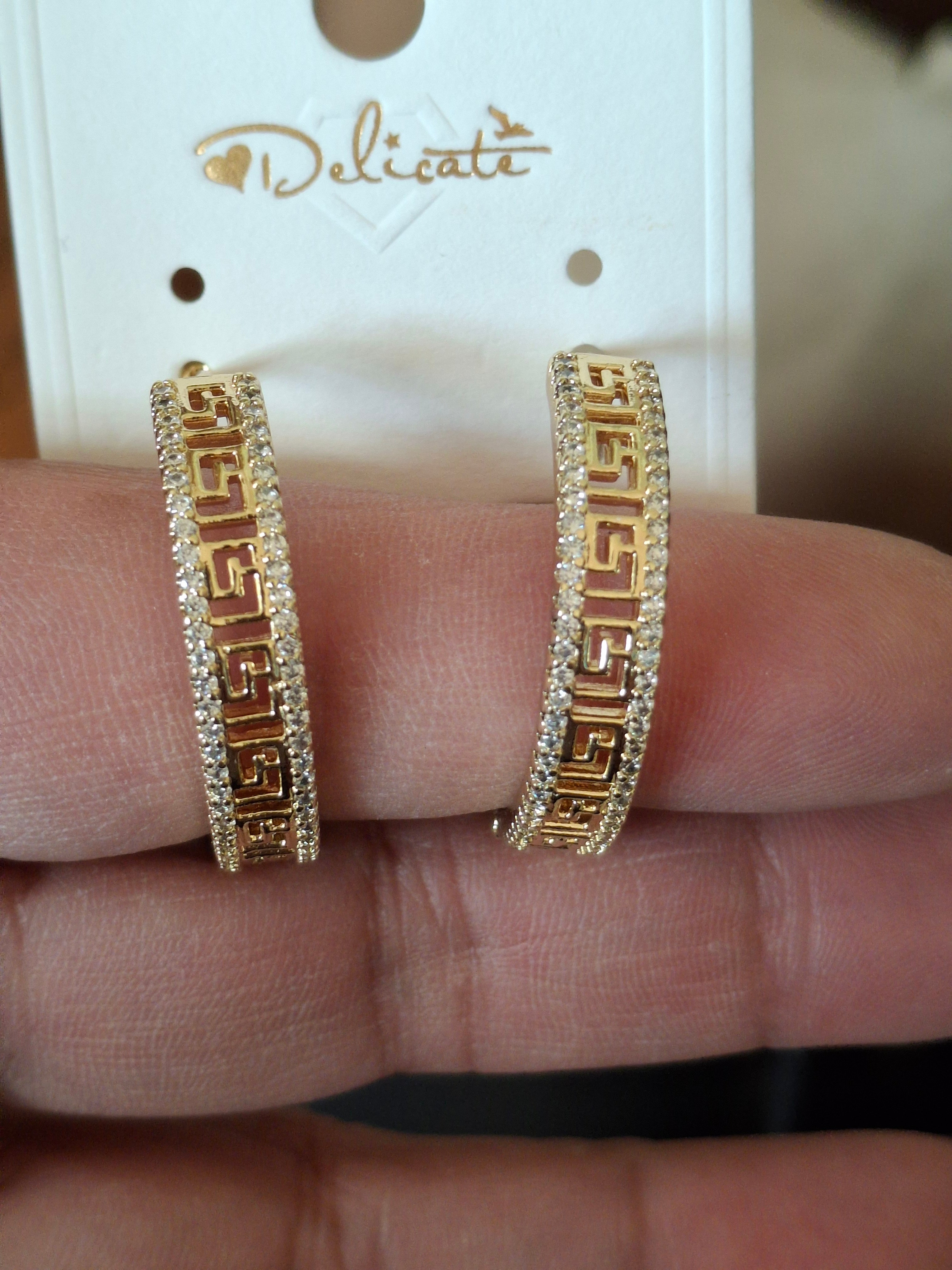 Gold plated earrings