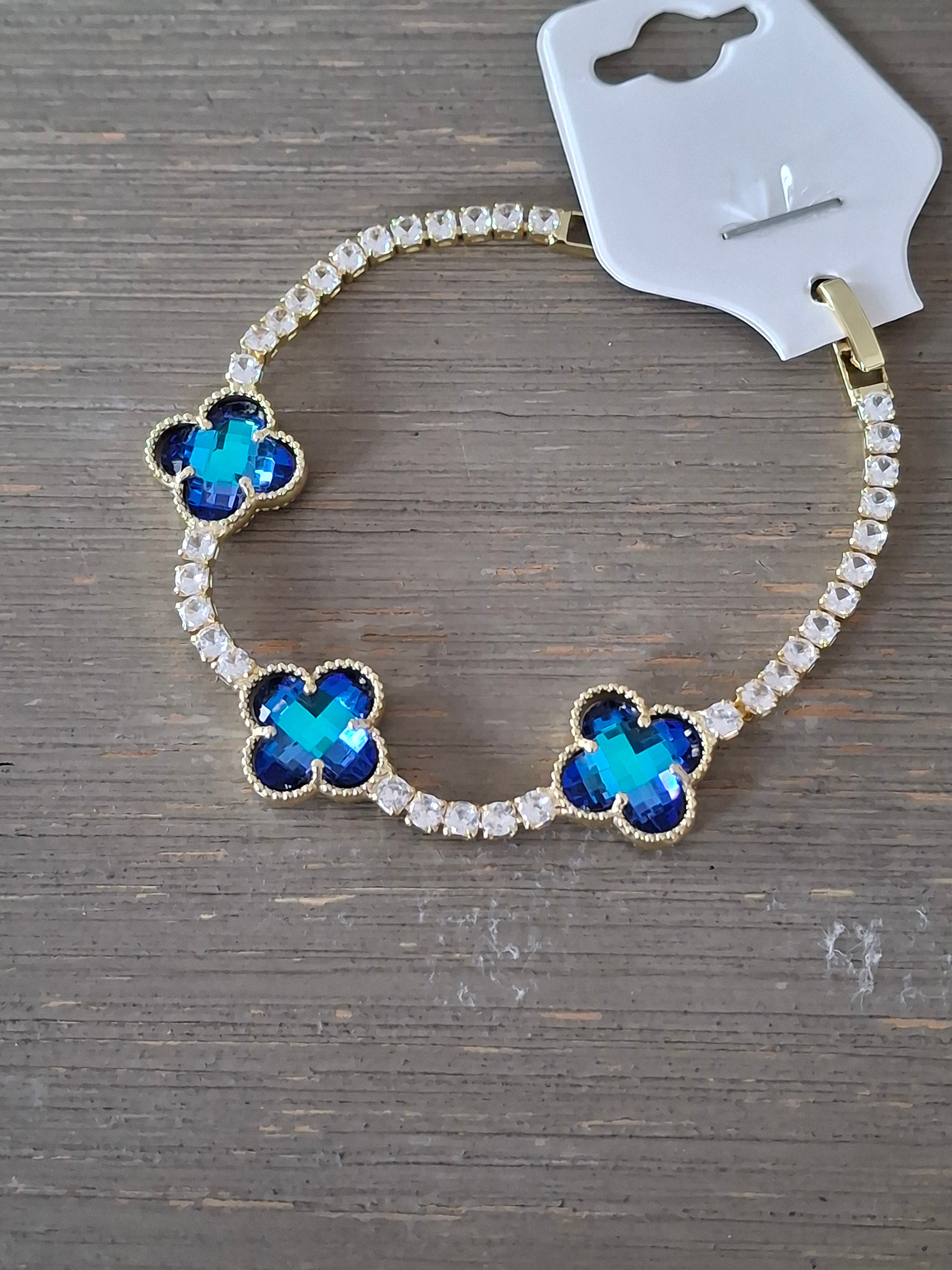 Swarovski flower bracelet