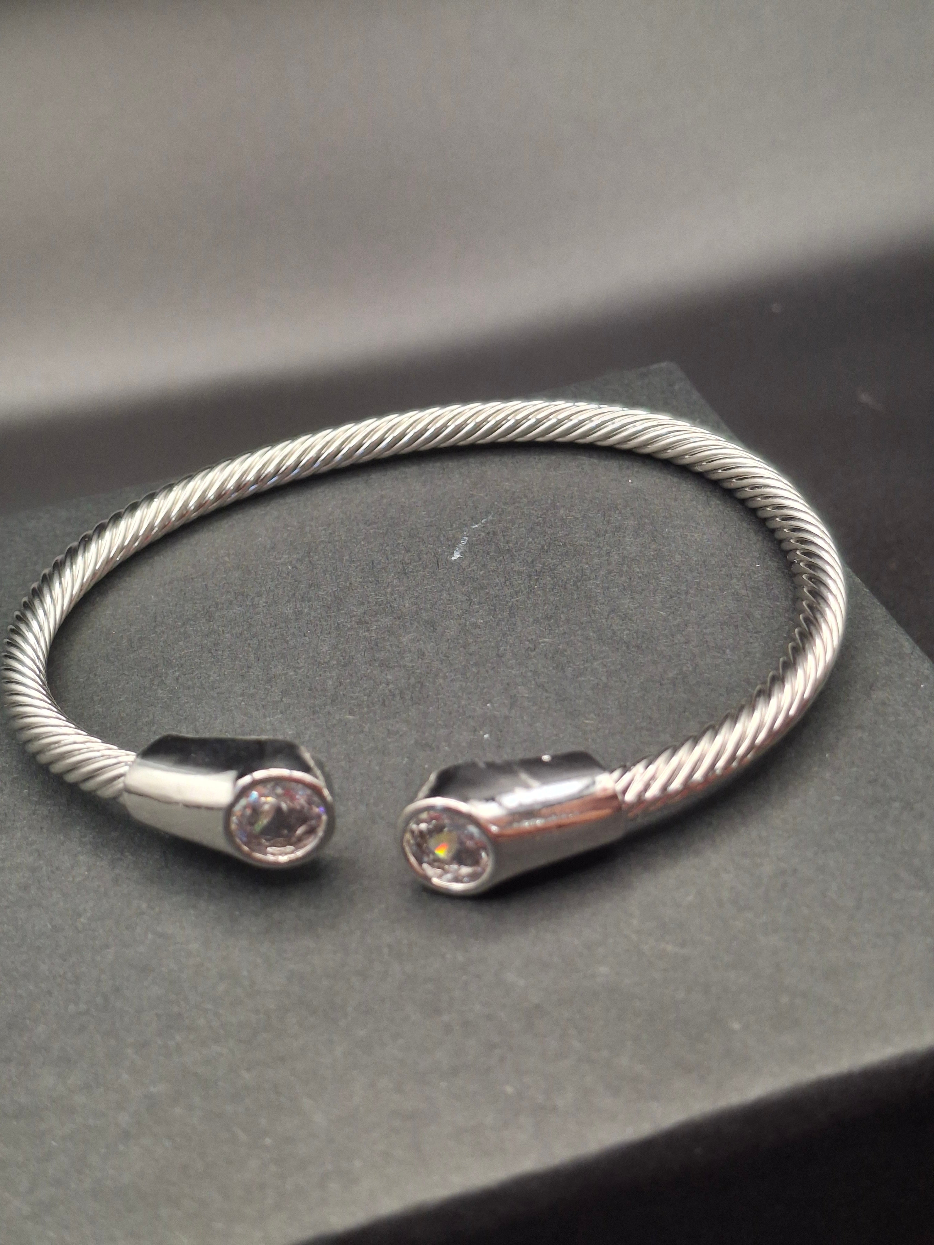 Stainless/ silver bangle