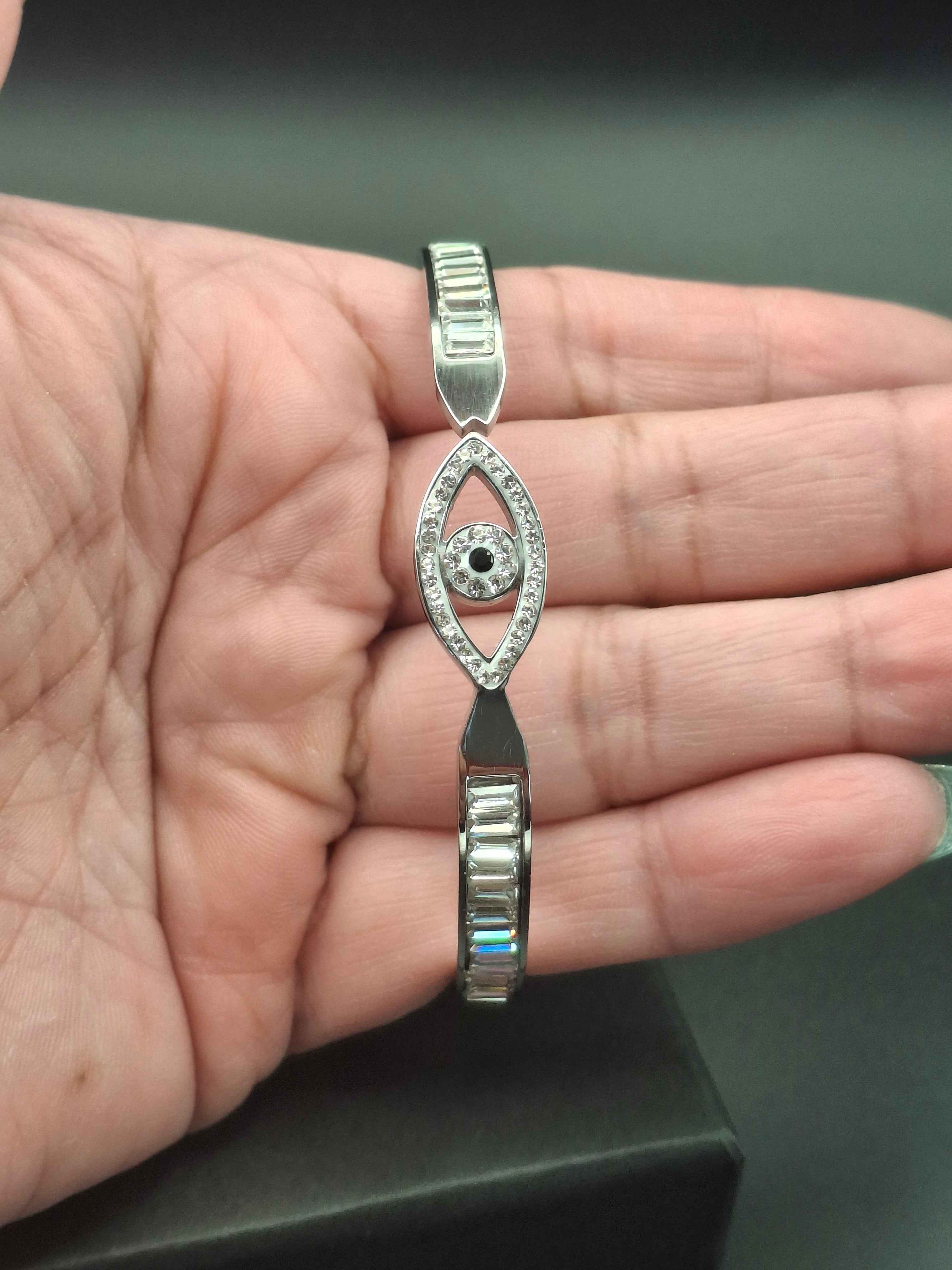 Devil eye bangle bracelet