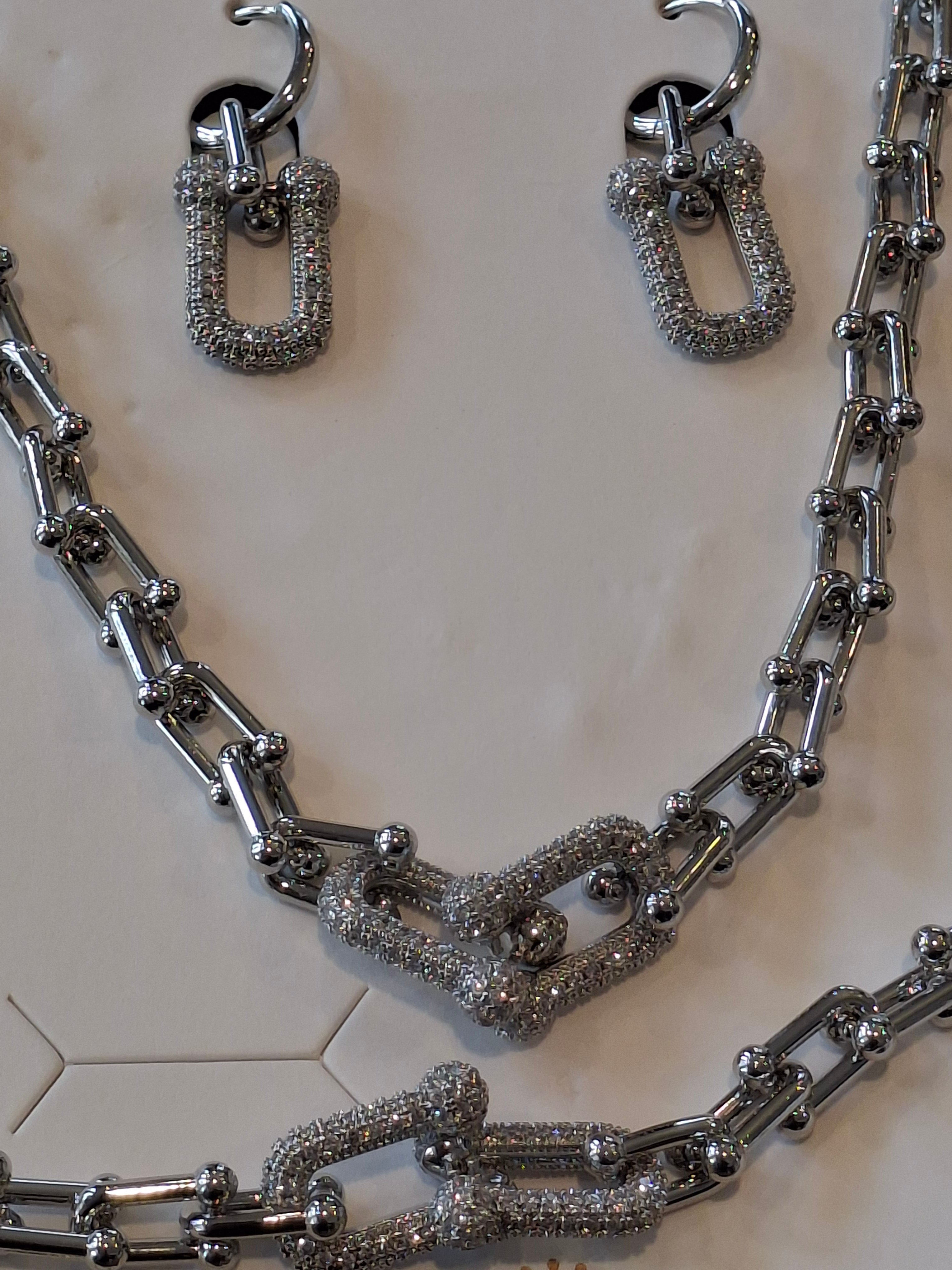 Sparkly silver set