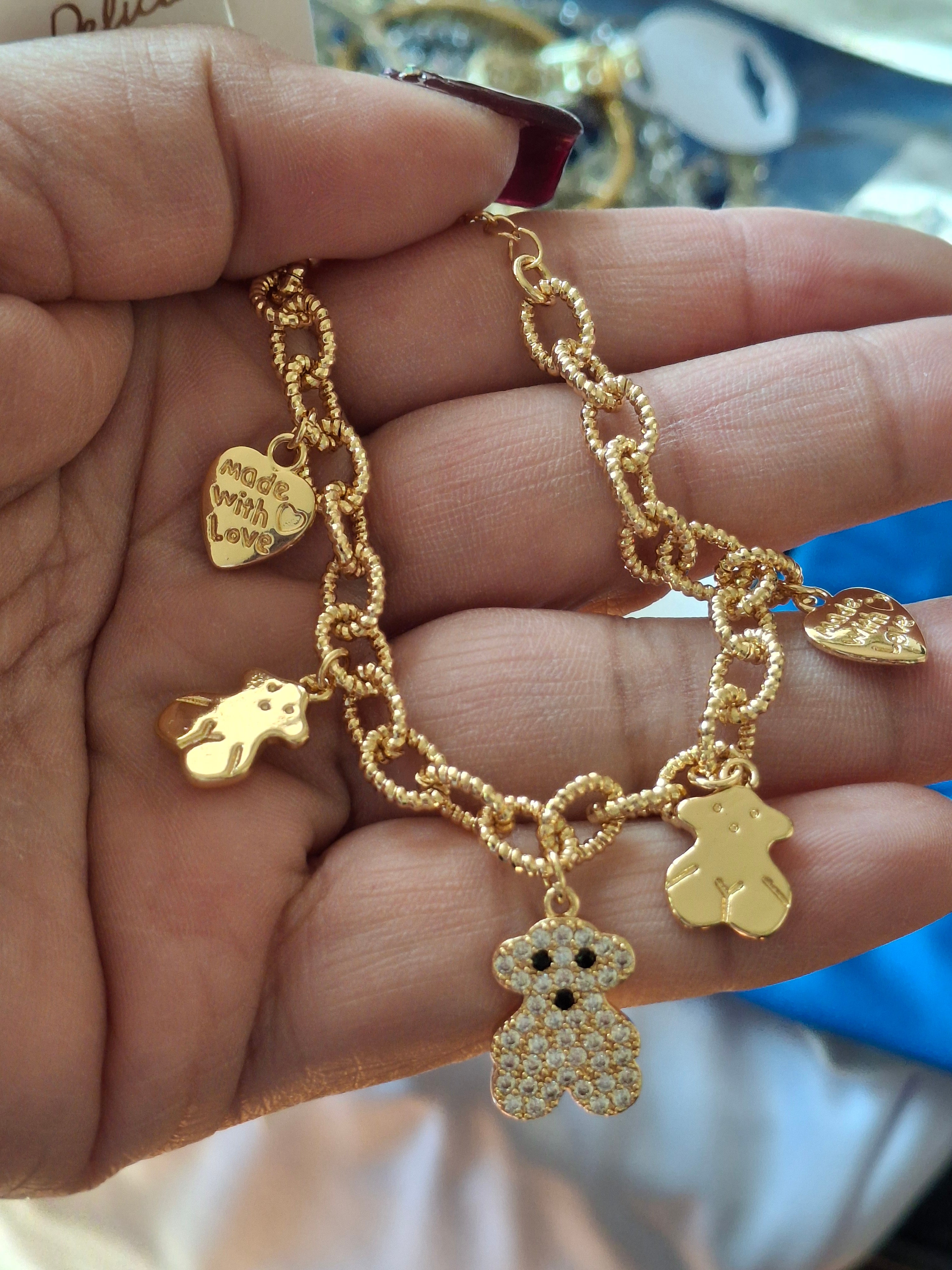 Bear bracelet charms