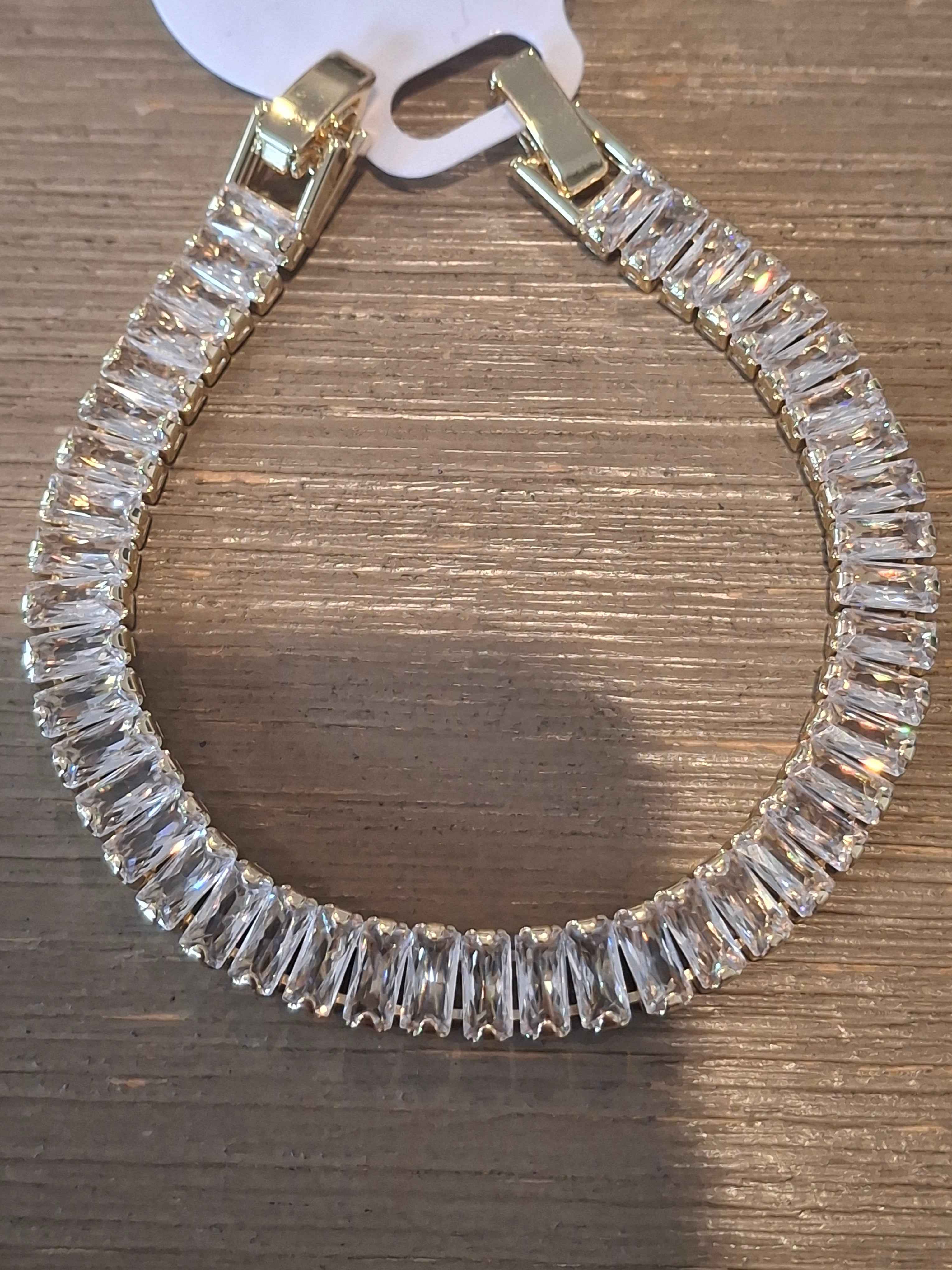 Secuence square diamond bracelet